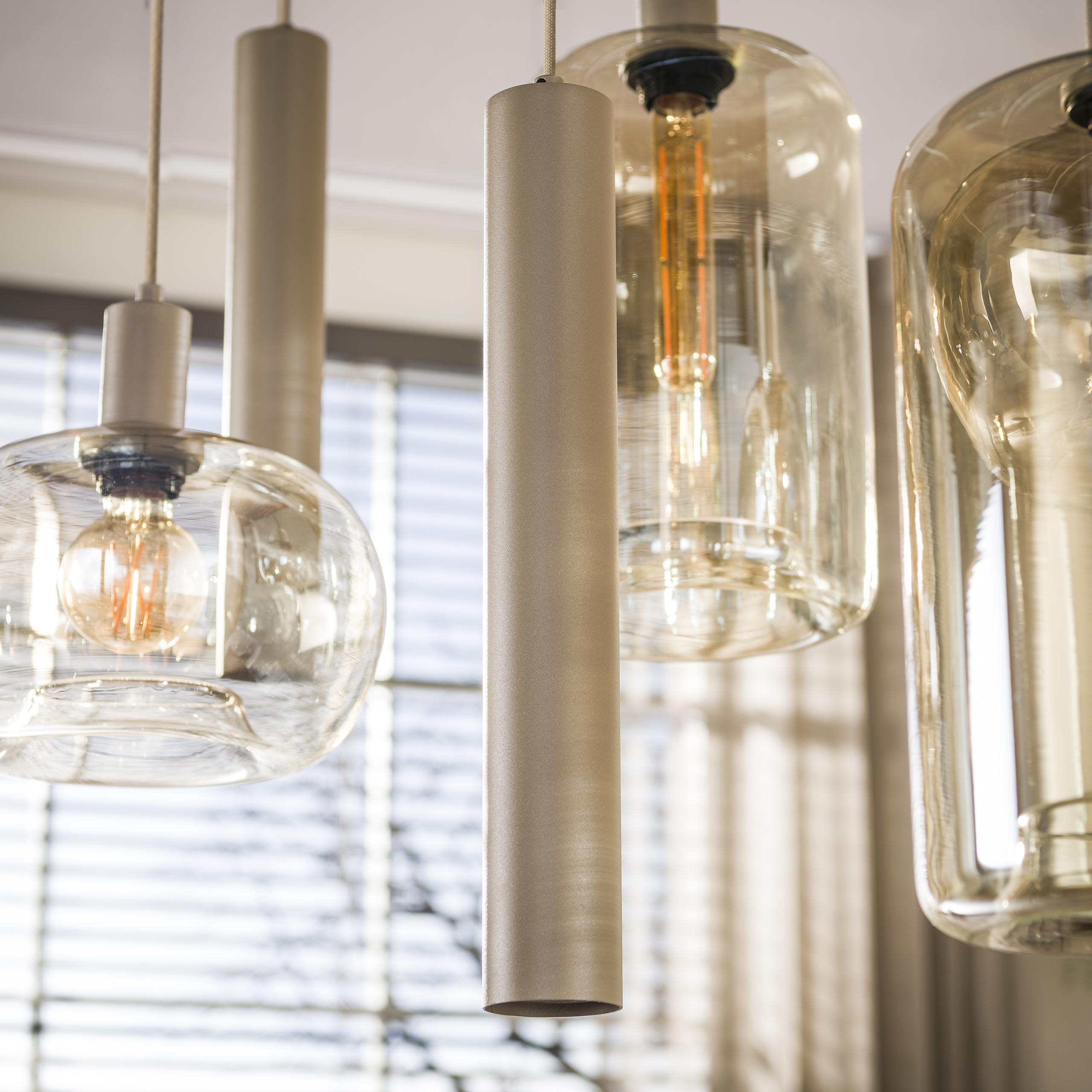 Hanglamp Serene 4+3-lichts / Beige - Zijlstra