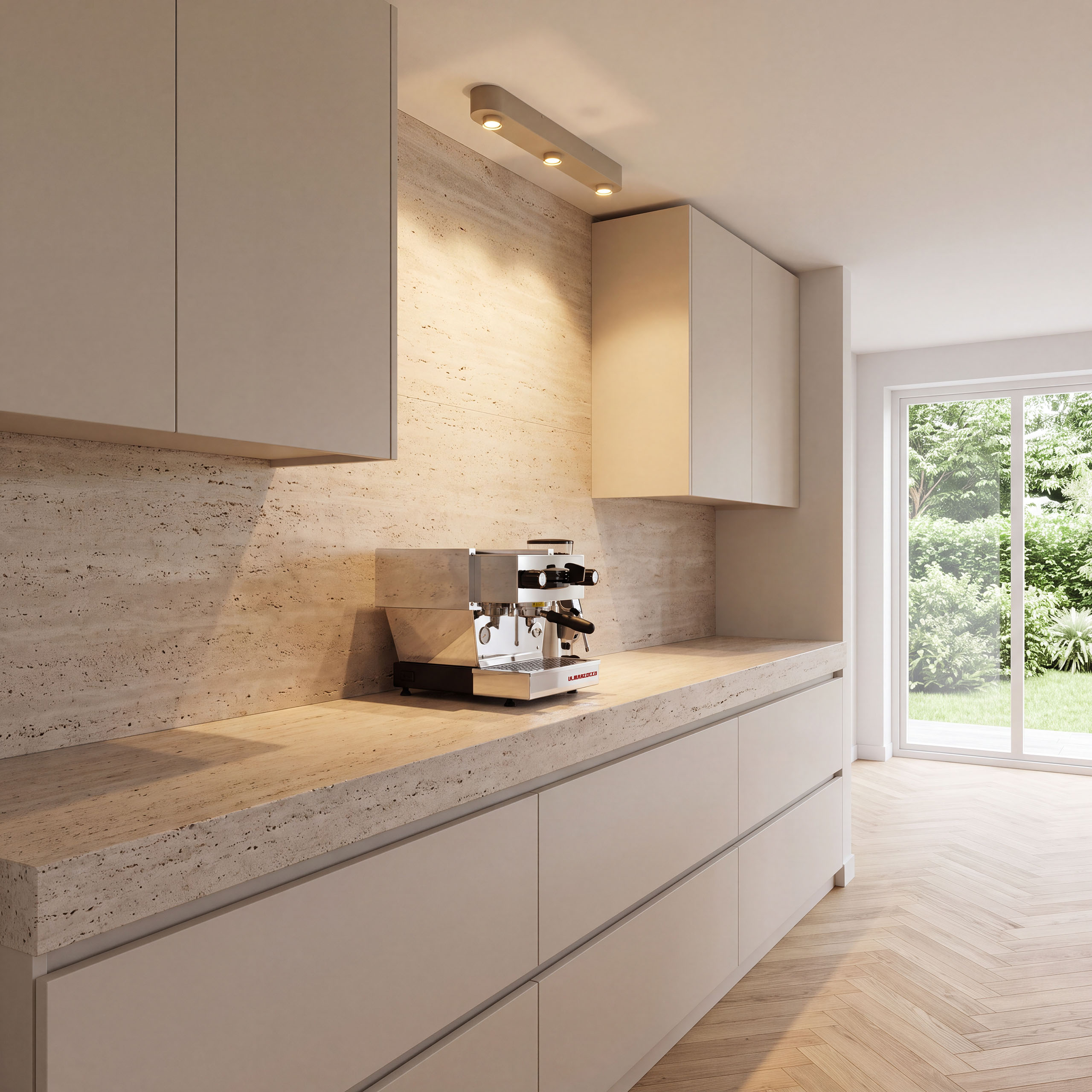 Plafondlamp Bar 3-lichts / Beige - Zijlstra
