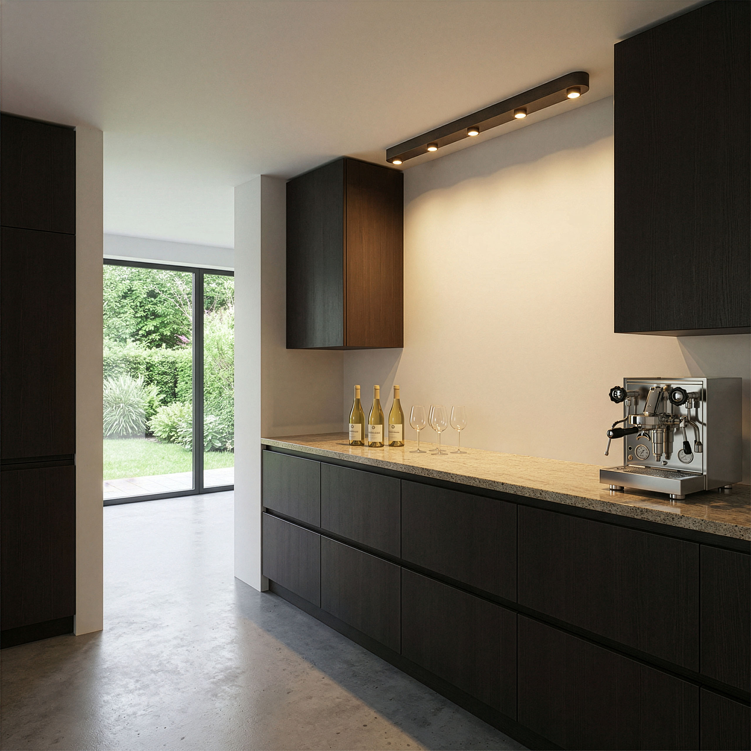 Ceiling light Bar 5-light / Sienna brown (Sienna bruin) - Zijlstra