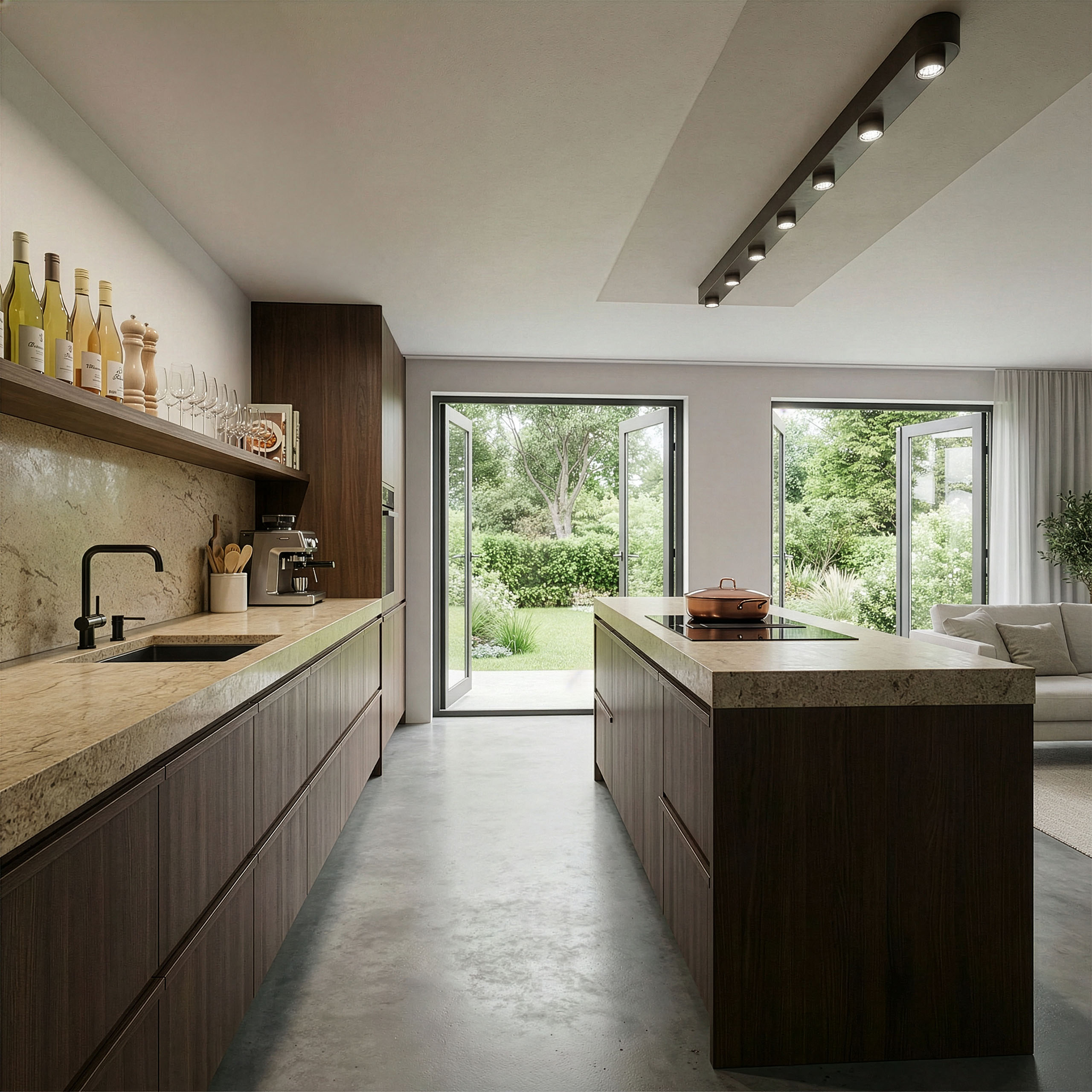 Ceiling Light Bar 7-light / Sienna brown (Sienna bruin) - Zijlstra
