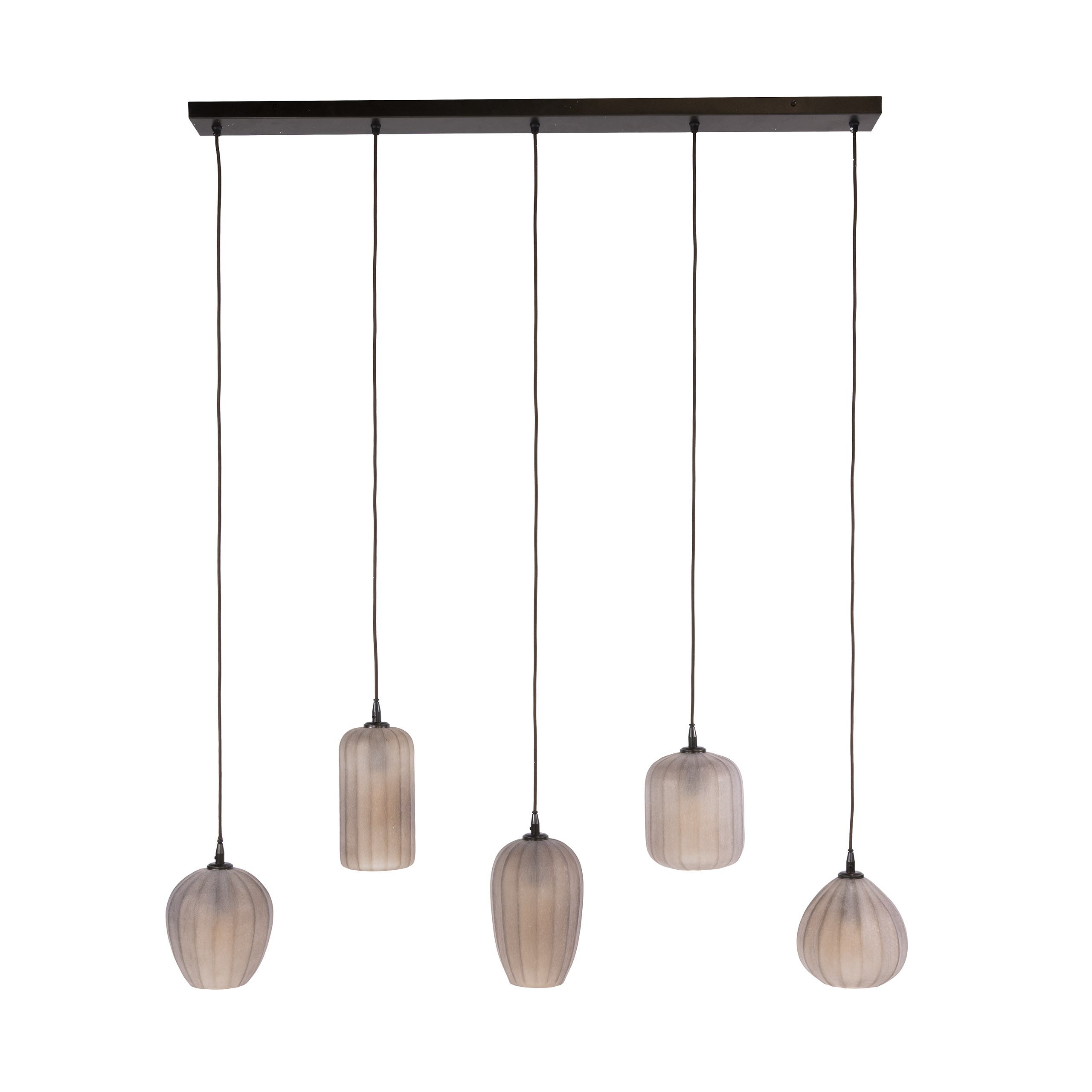 Pendant Light Altura 5-light / Sienna brown-frosted - Zijlstra