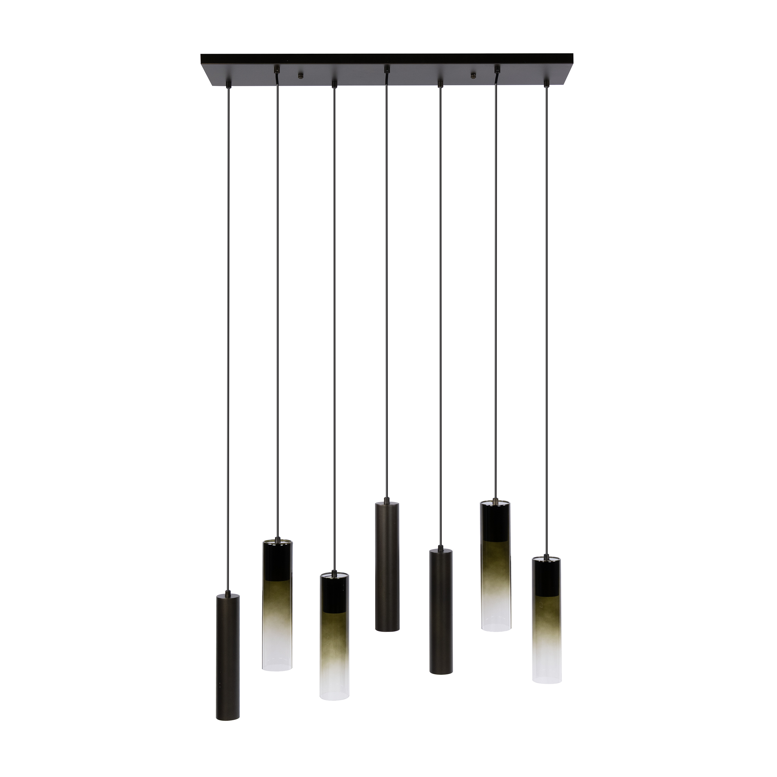 Pendant Light Lungo 4+3-lights / Sienna brown - Zijlstra