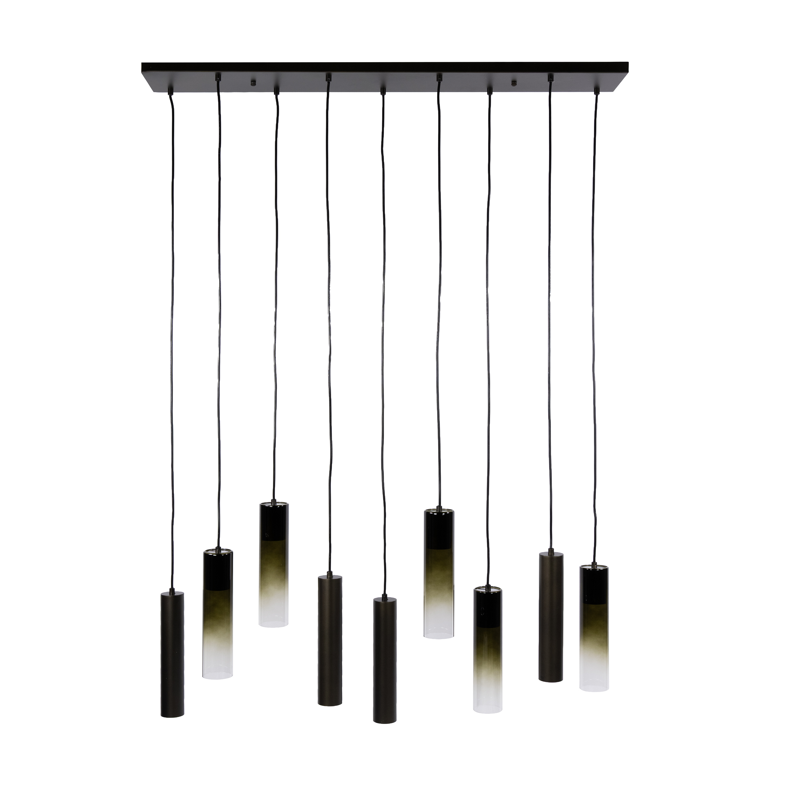 Pendant Light Lungo 5+4-lights / Sienna brown - Zijlstra