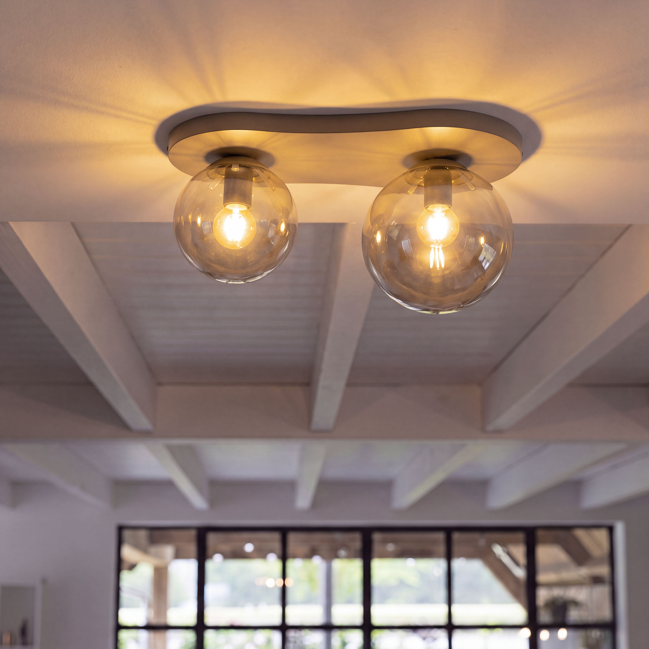 Deckenleuchte Bubble 2-flammig in Beige - Emmo Design