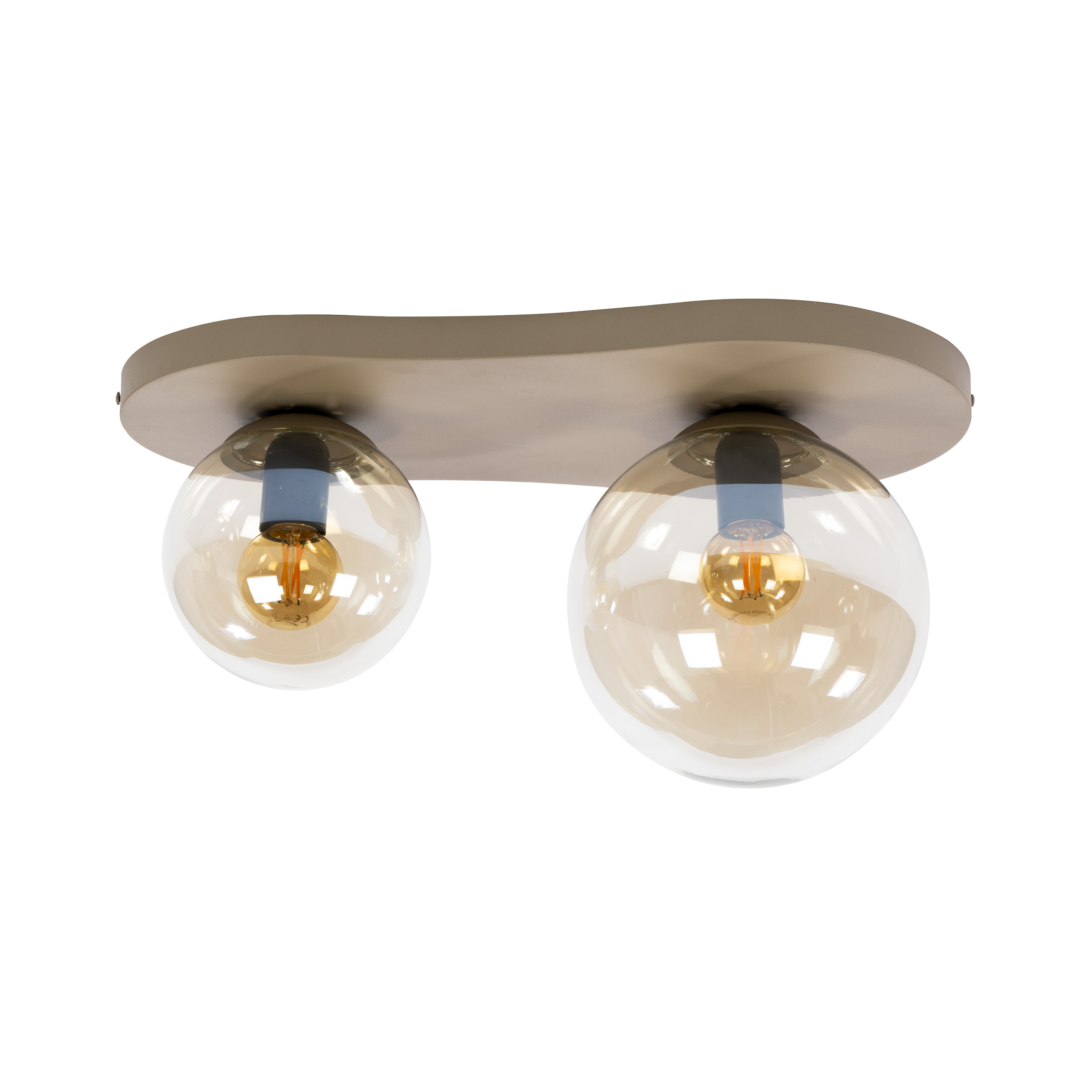 Lámpara de techo Bubble de 2 luces / beige - Zijlstra