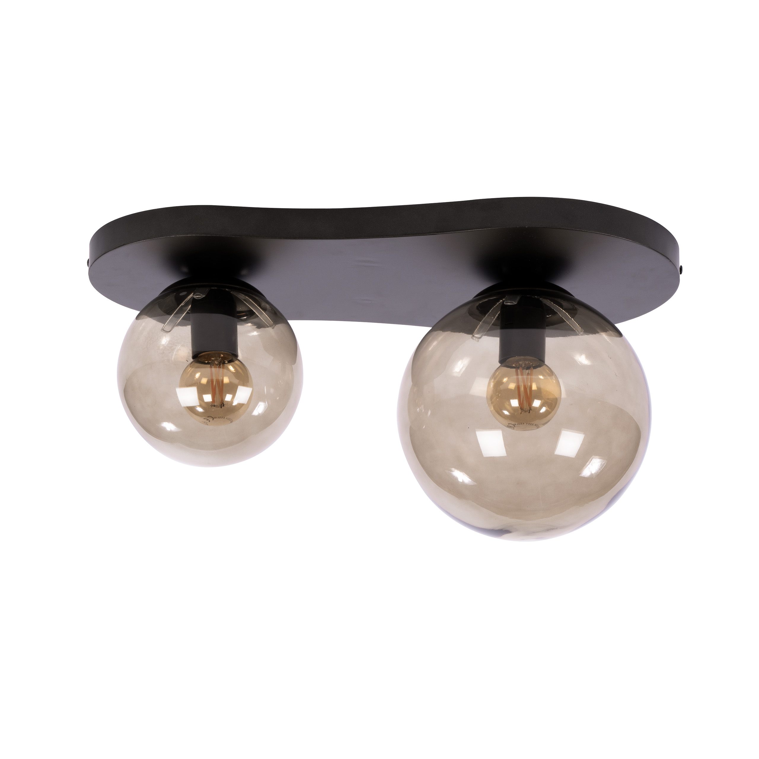 Lámpara de techo Bubble de 2 luces / marrón Sienna - Zijlstra
