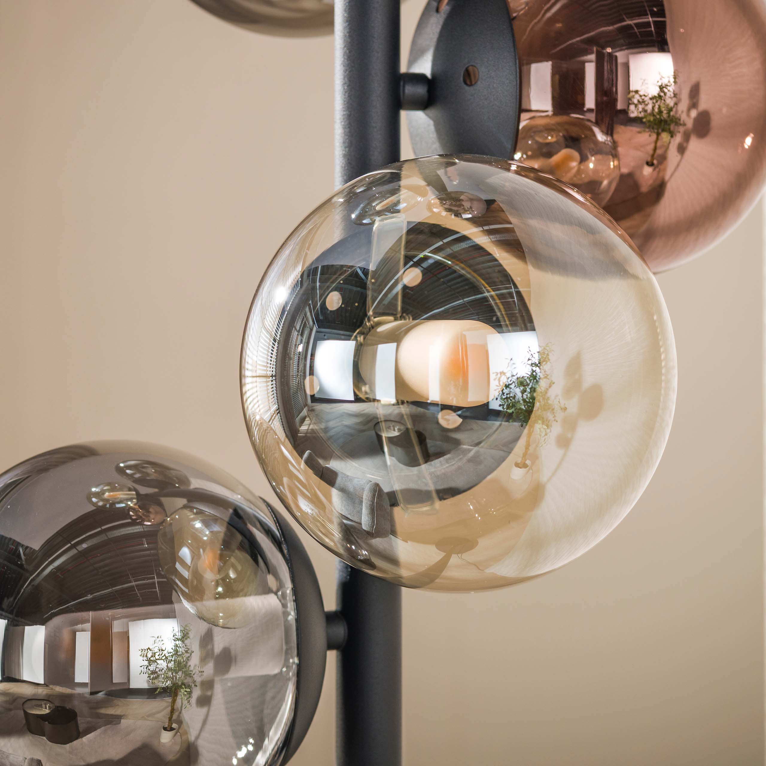 Vloerlamp Orb 6-lichts / Zwart - Zijlstra