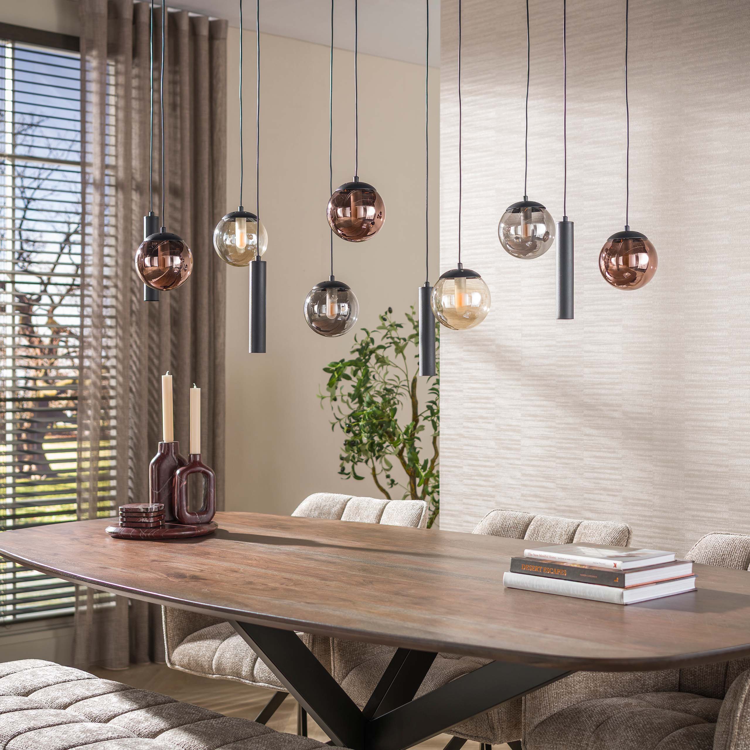Hanglamp Orb 6+5-lichts / Zwart - Zijlstra