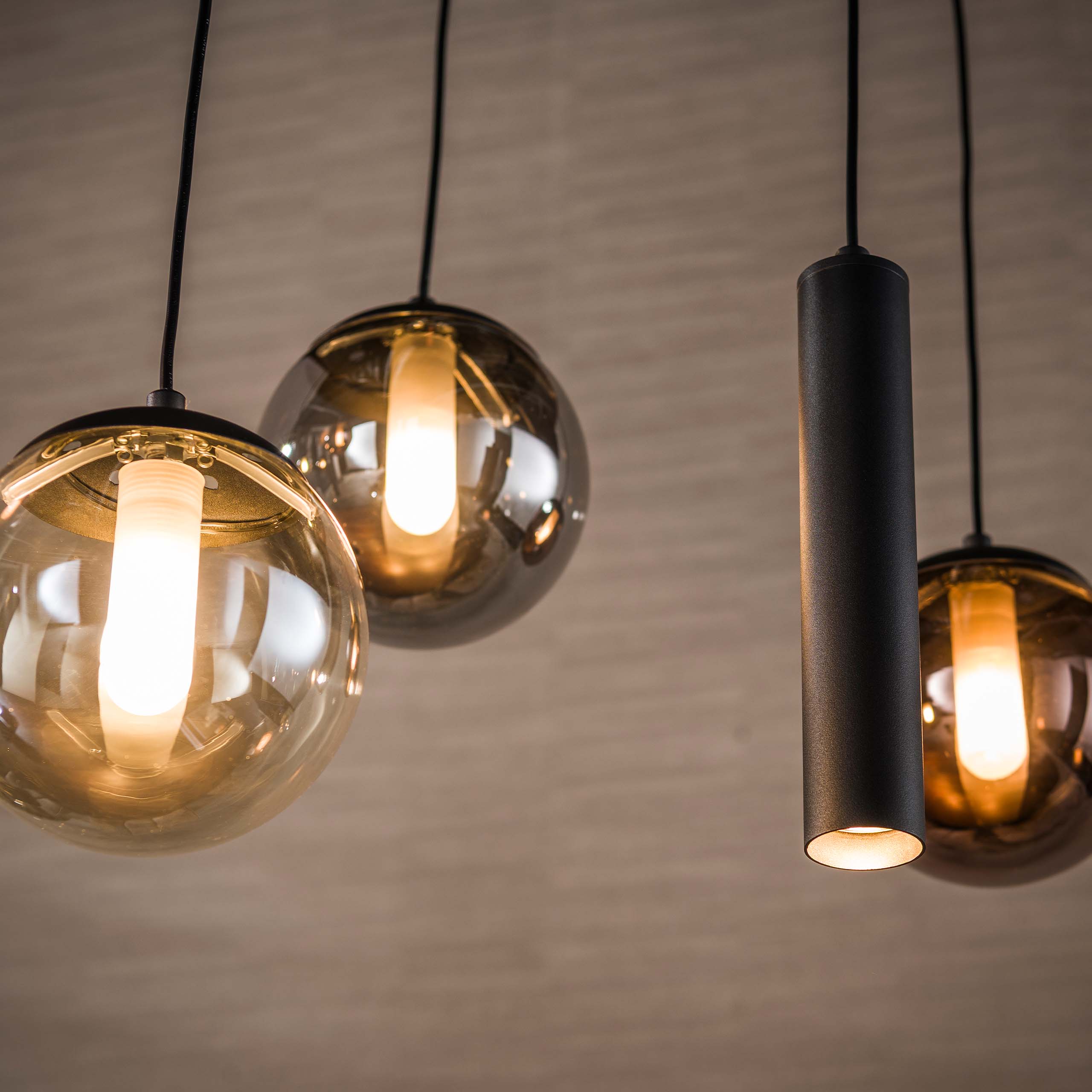 Hanglamp Orb 6+5-lichts / Zwart - Zijlstra