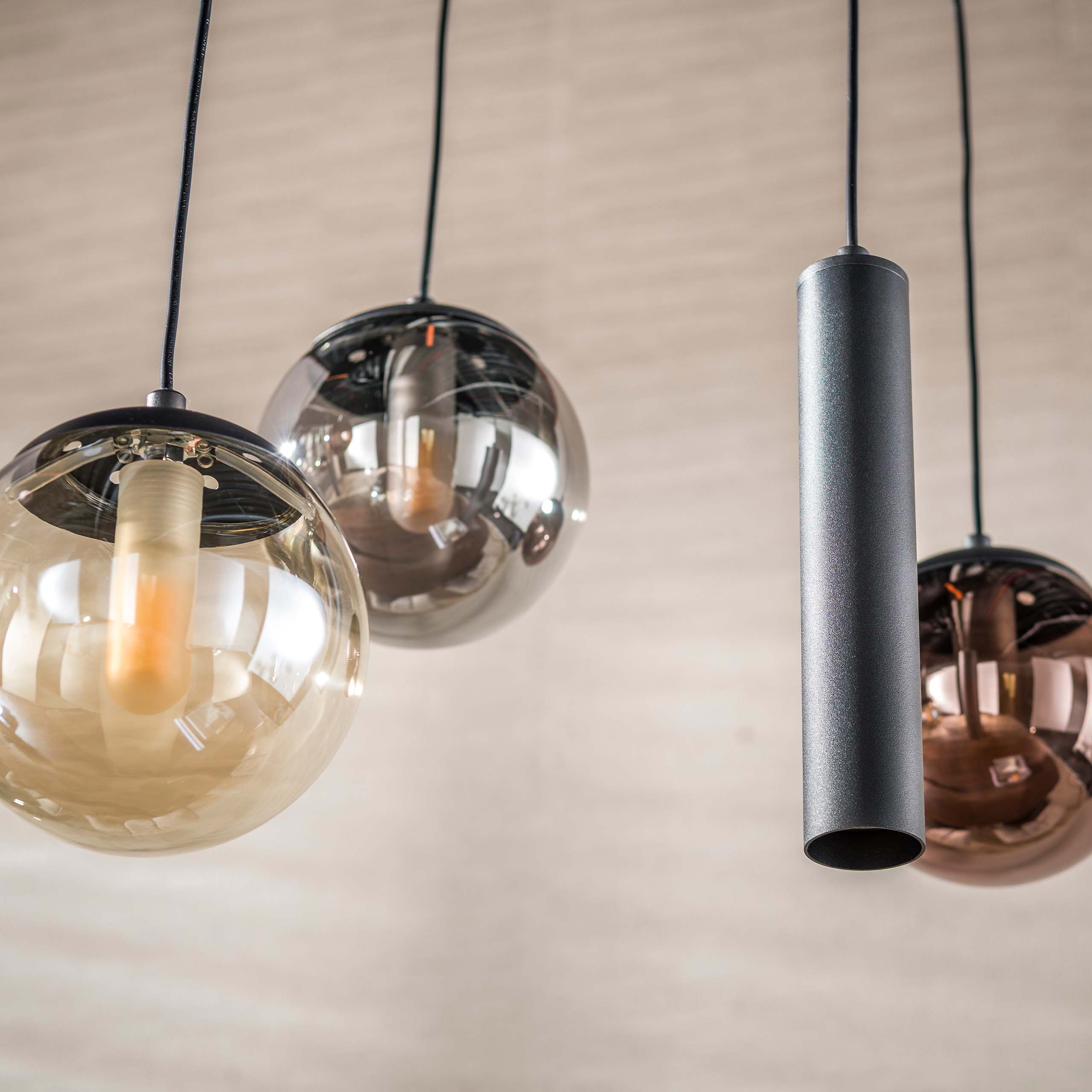 Hanglamp Orb 6+5-lichts / Zwart - Zijlstra