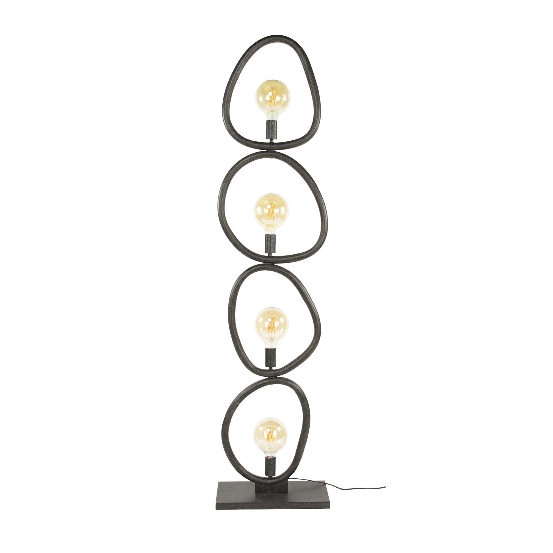 Floor Lamp Pebble 4-light / Artic black - Zijlstra