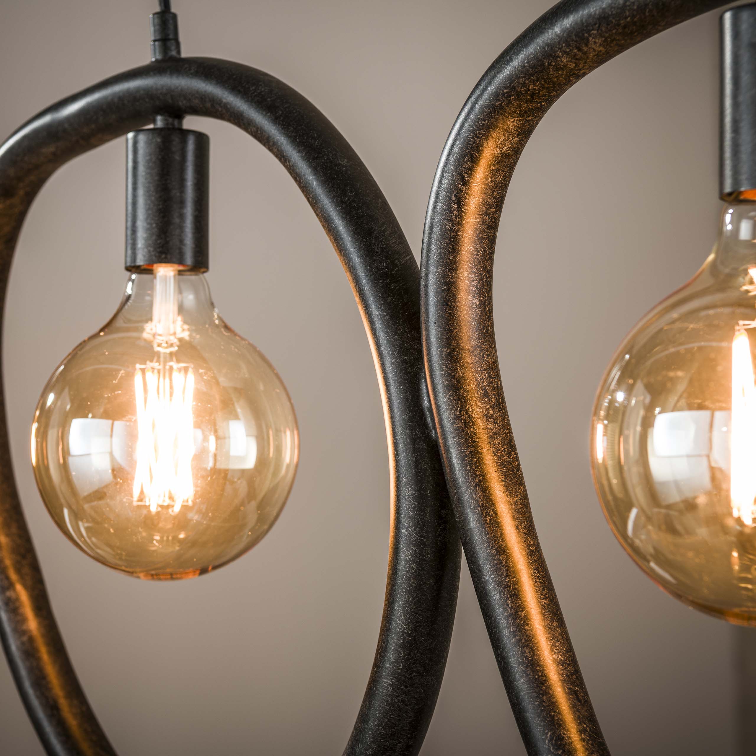 Hanglamp Pebble 4-lichts / Artic zwart - Zijlstra