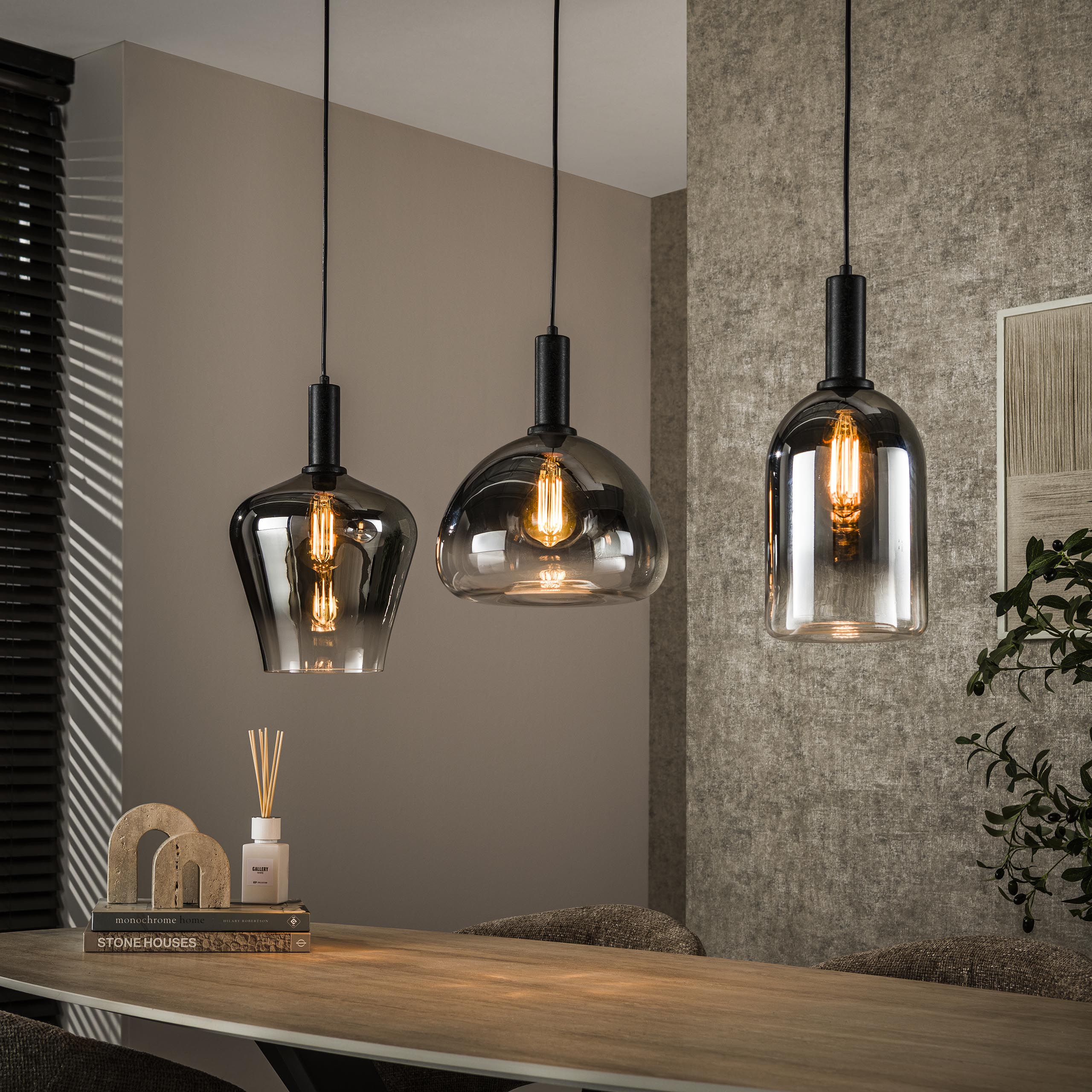 Hanglamp Zenith 3-lichts / Artic zwart - Zijlstra
