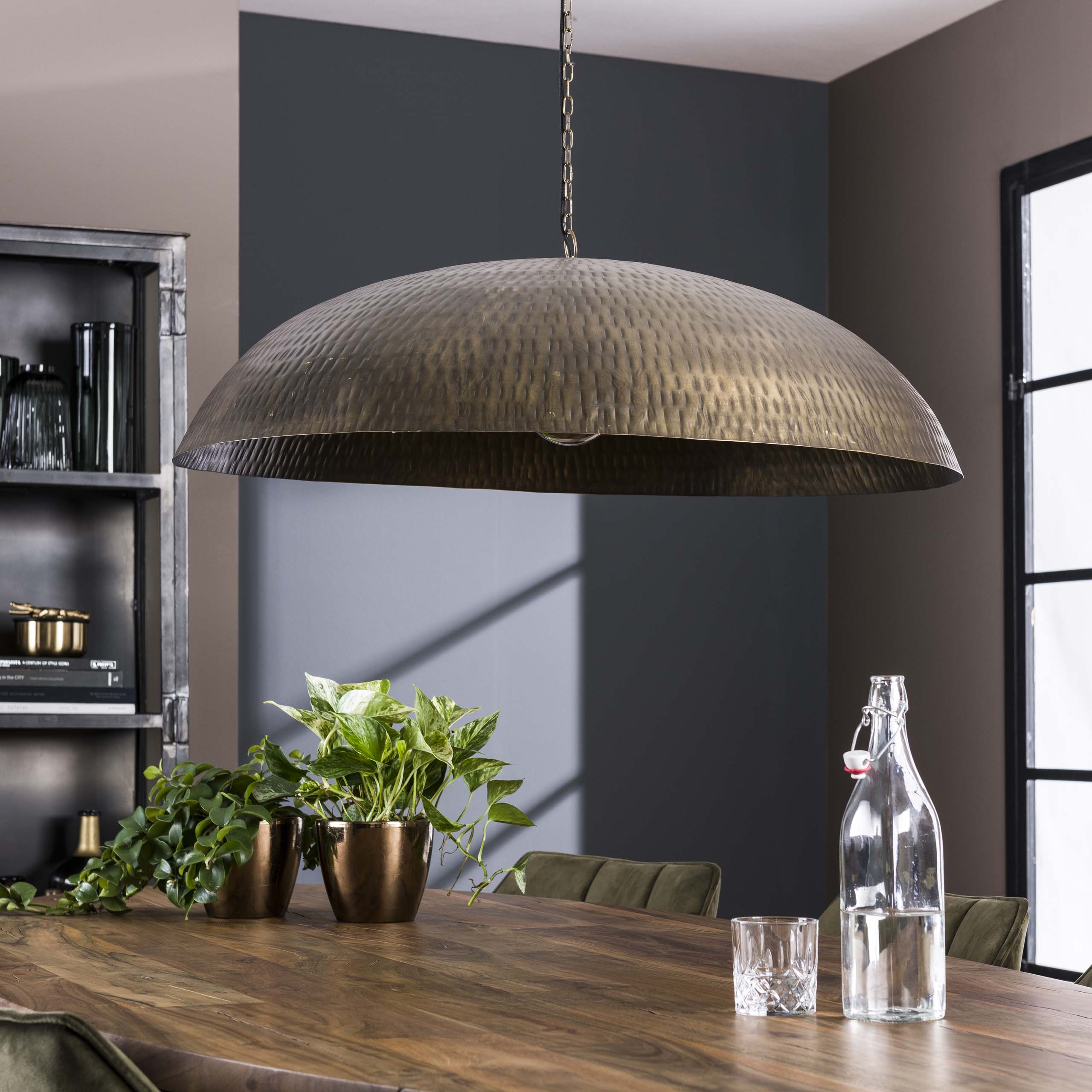 Hanglamp Cupola 1-lichts Ø90cm / Antiek brons - Zijlstra