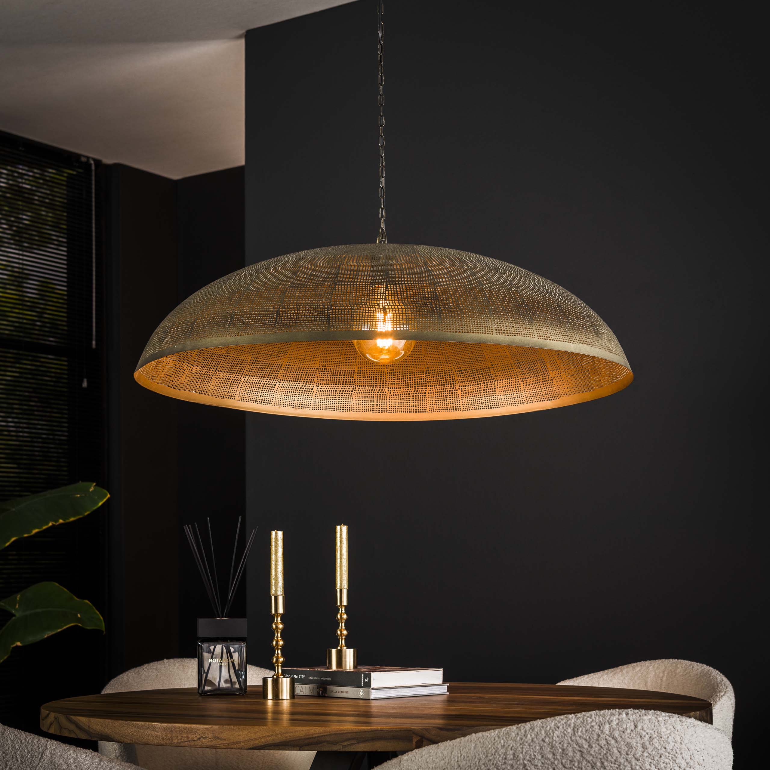 Hanglamp Cosmic 1-lichts Ø90cm / Antiek brons - Zijlstra