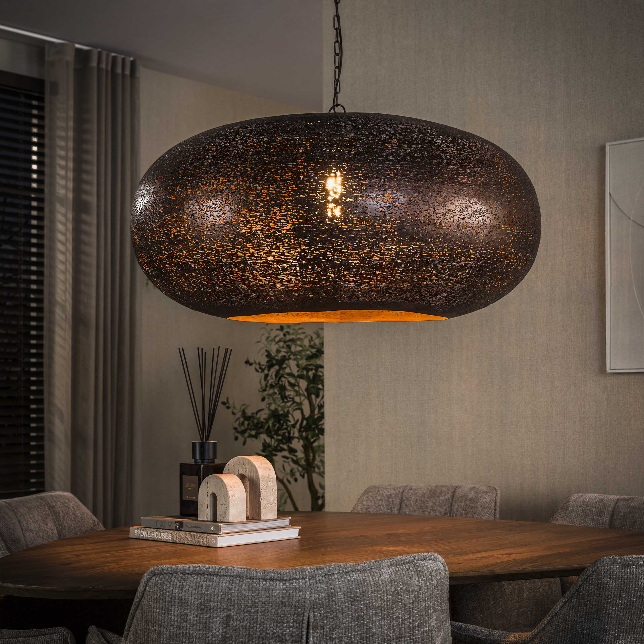 Pendant Light Cielo 1-light Ø68cm / Antique Copper - Zijlstra