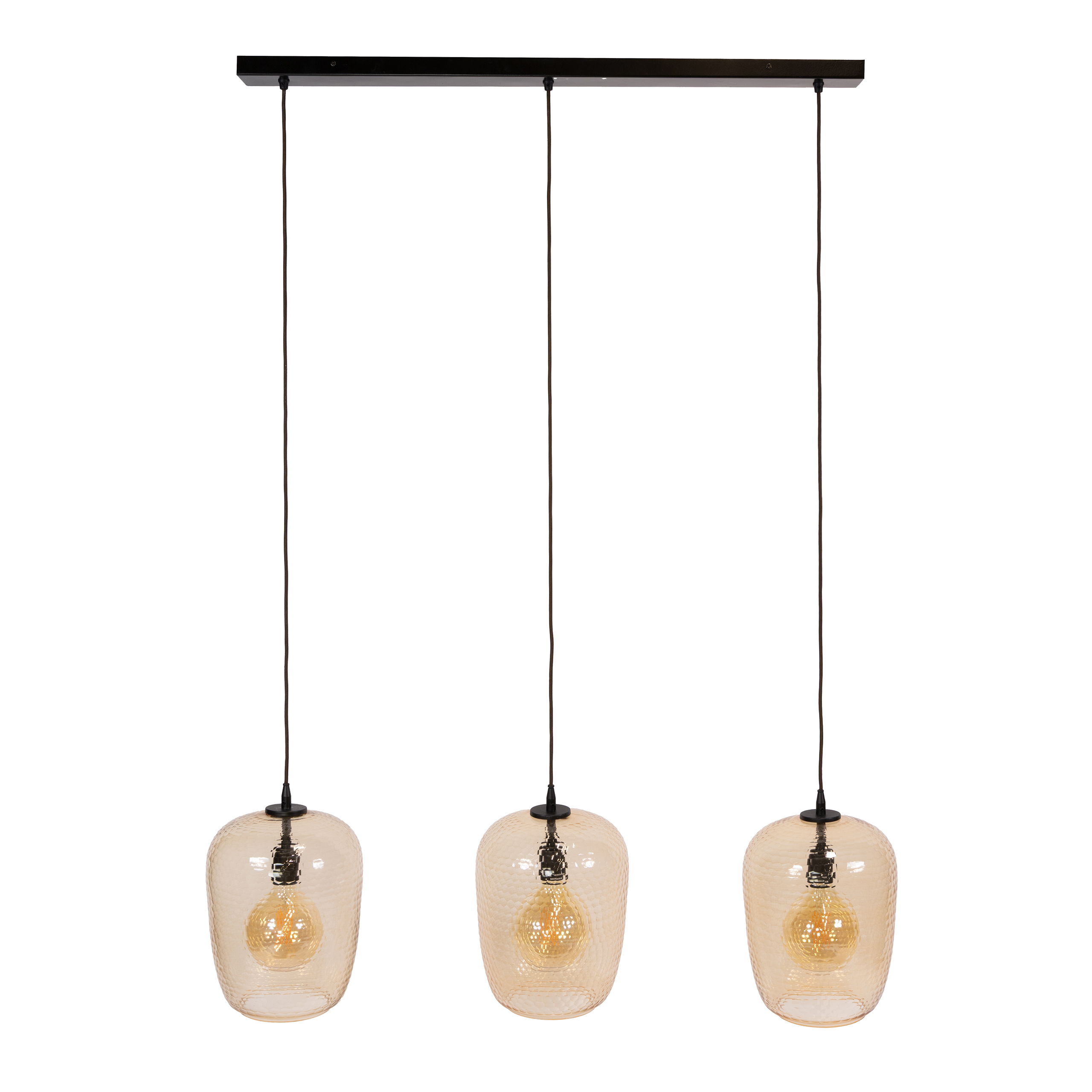 Pendant Light Python 3-light / Amber Glass - Zijlstra