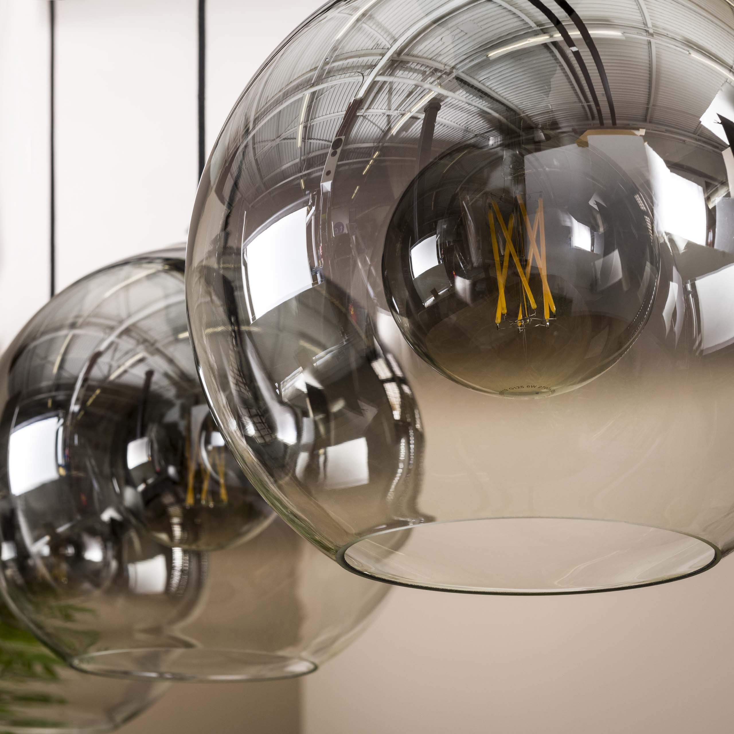 Pendelleuchte Bubble Shaded 3-flammig in Altsilber (Oud Silber) - Emmo Design