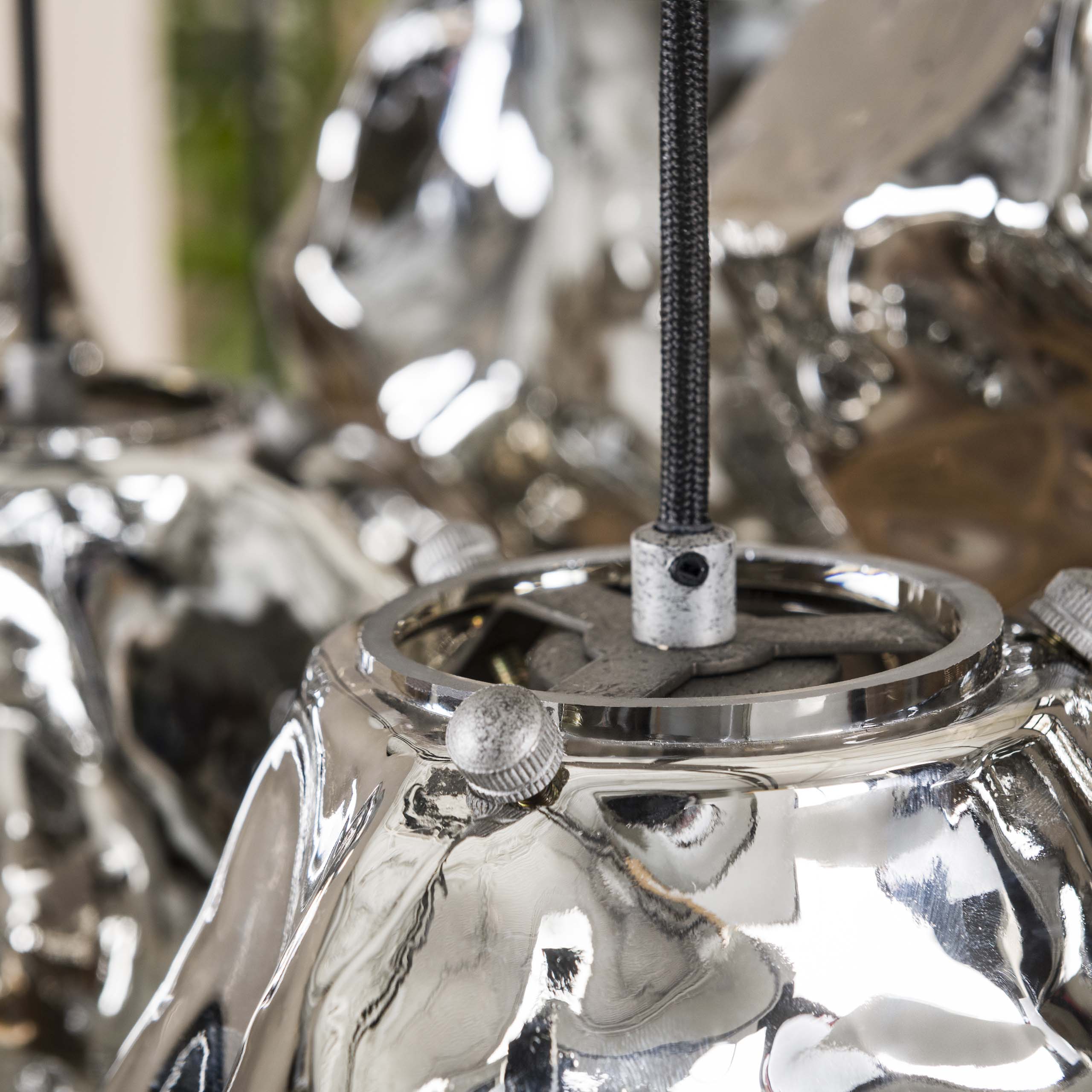Hanglamp Rock 4+3-lichts / Chroom glas - Zijlstra