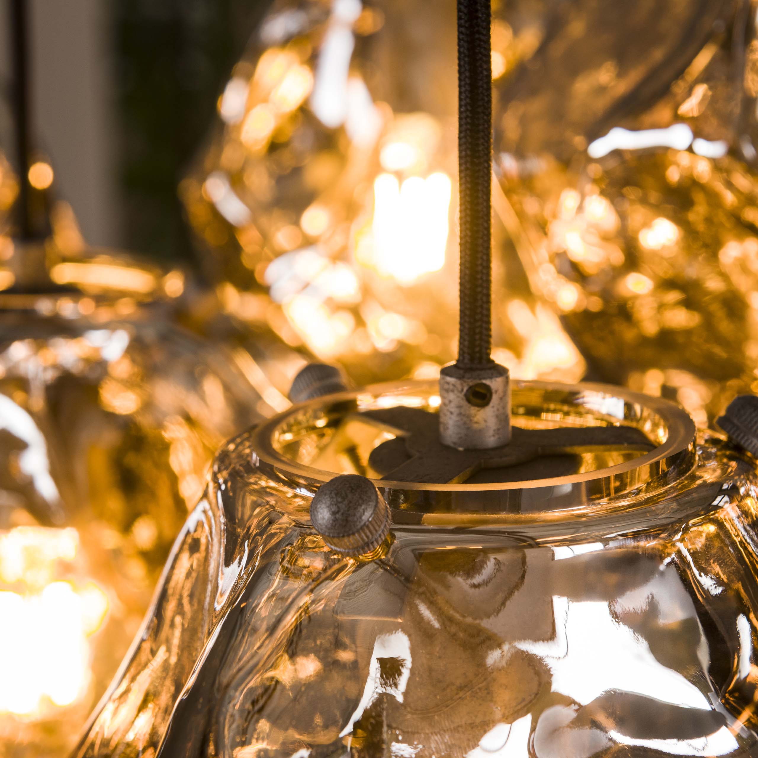 Hanglamp Rock 4+3-lichts / Chroom glas - Zijlstra