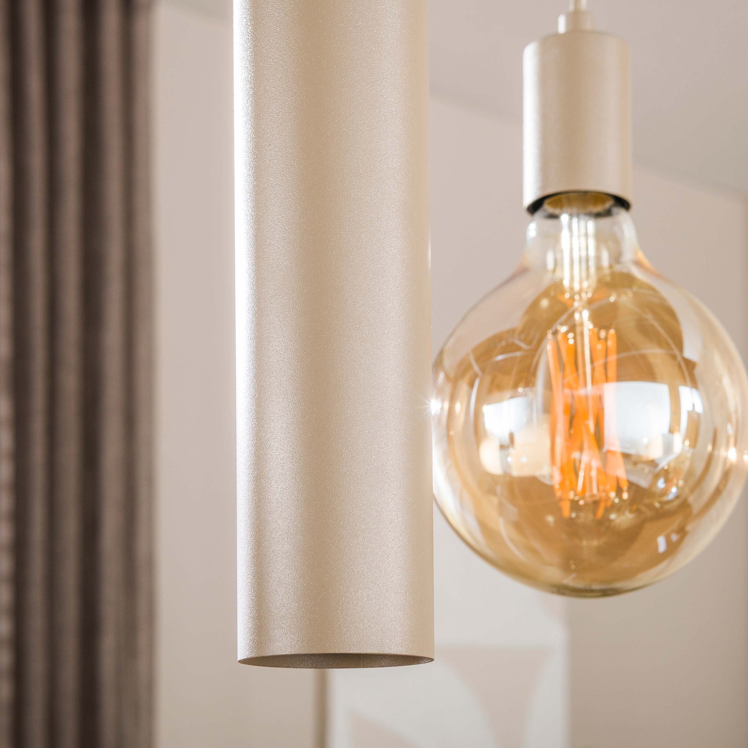Hanglamp Senso 5+4-lichts / Beige - Zijlstra