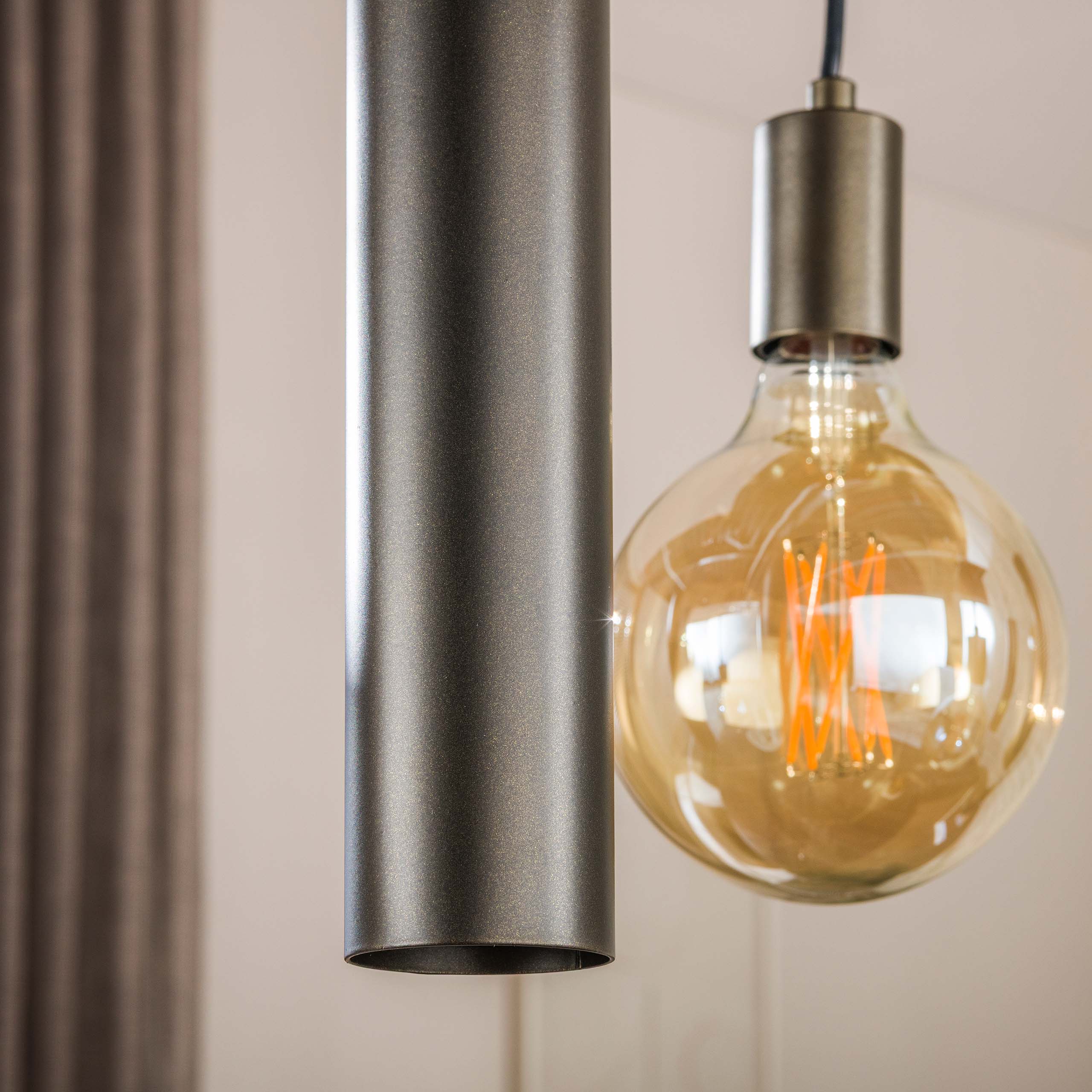 Hanglamp Senso 5+4-lichts / Sienna bruin - Zijlstra