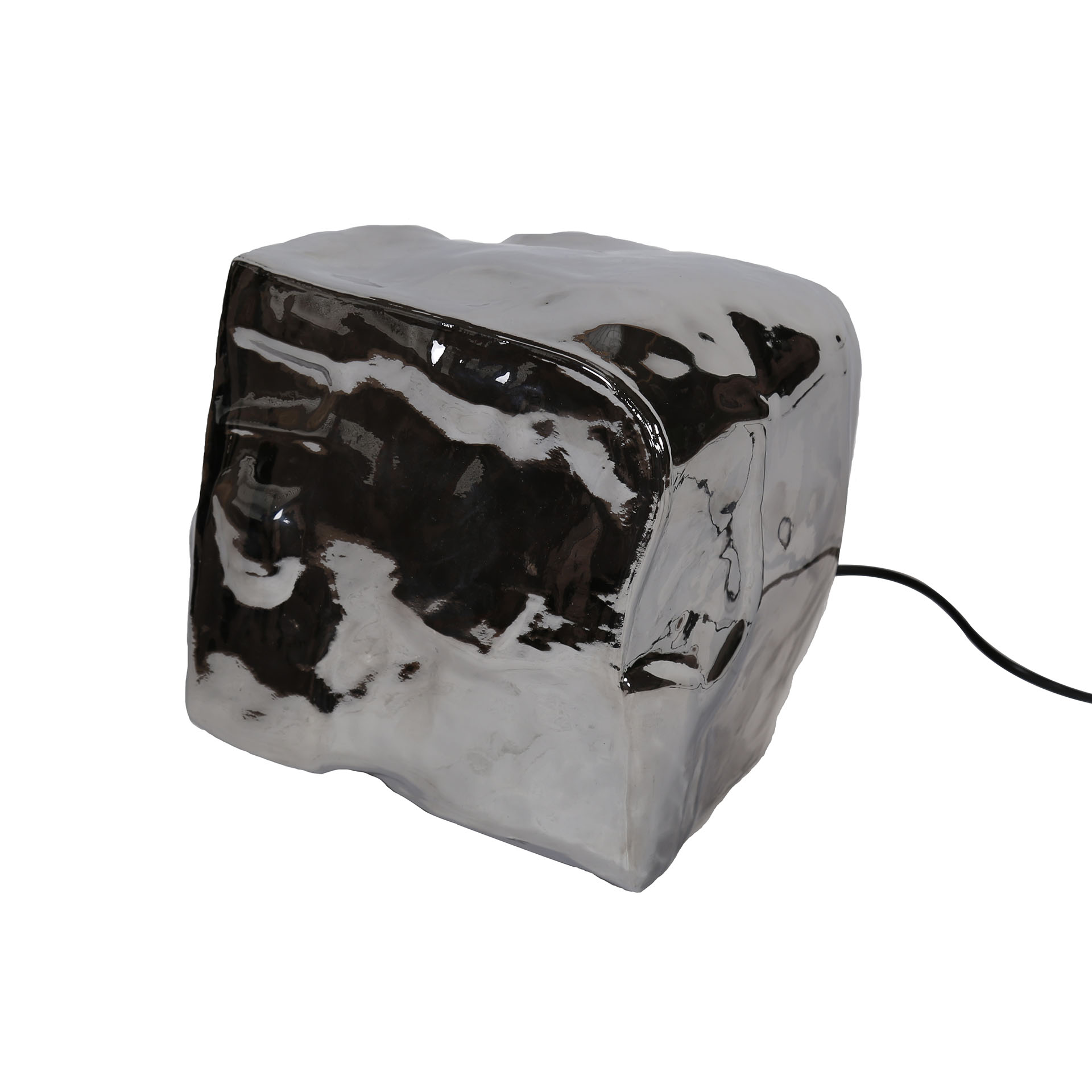 Tischleuchte Rock 1-flammig in Chromglas (Chroom Glas) - Emmo Design