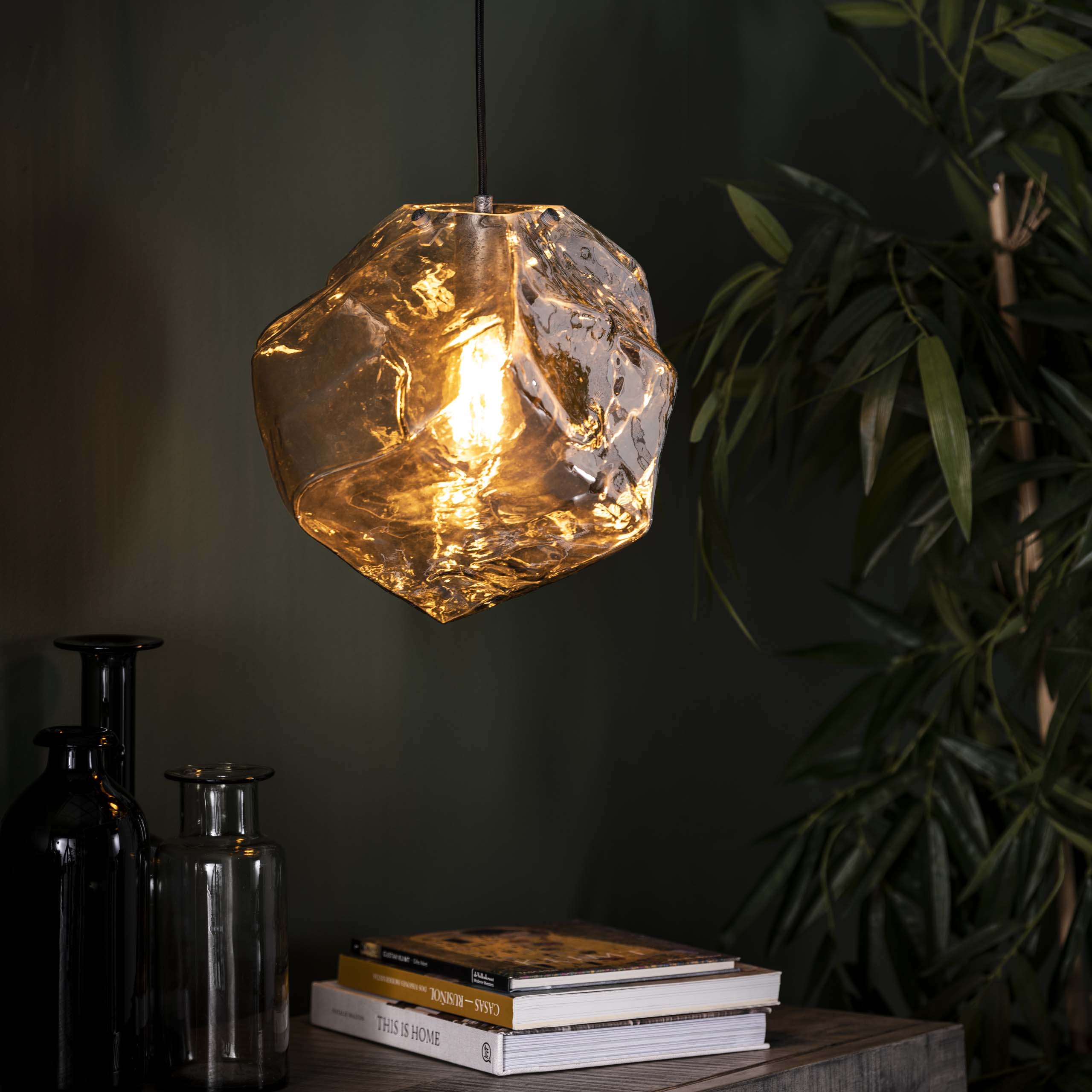 Hanglamp Rock 1-lichts / Chroom glas - Zijlstra