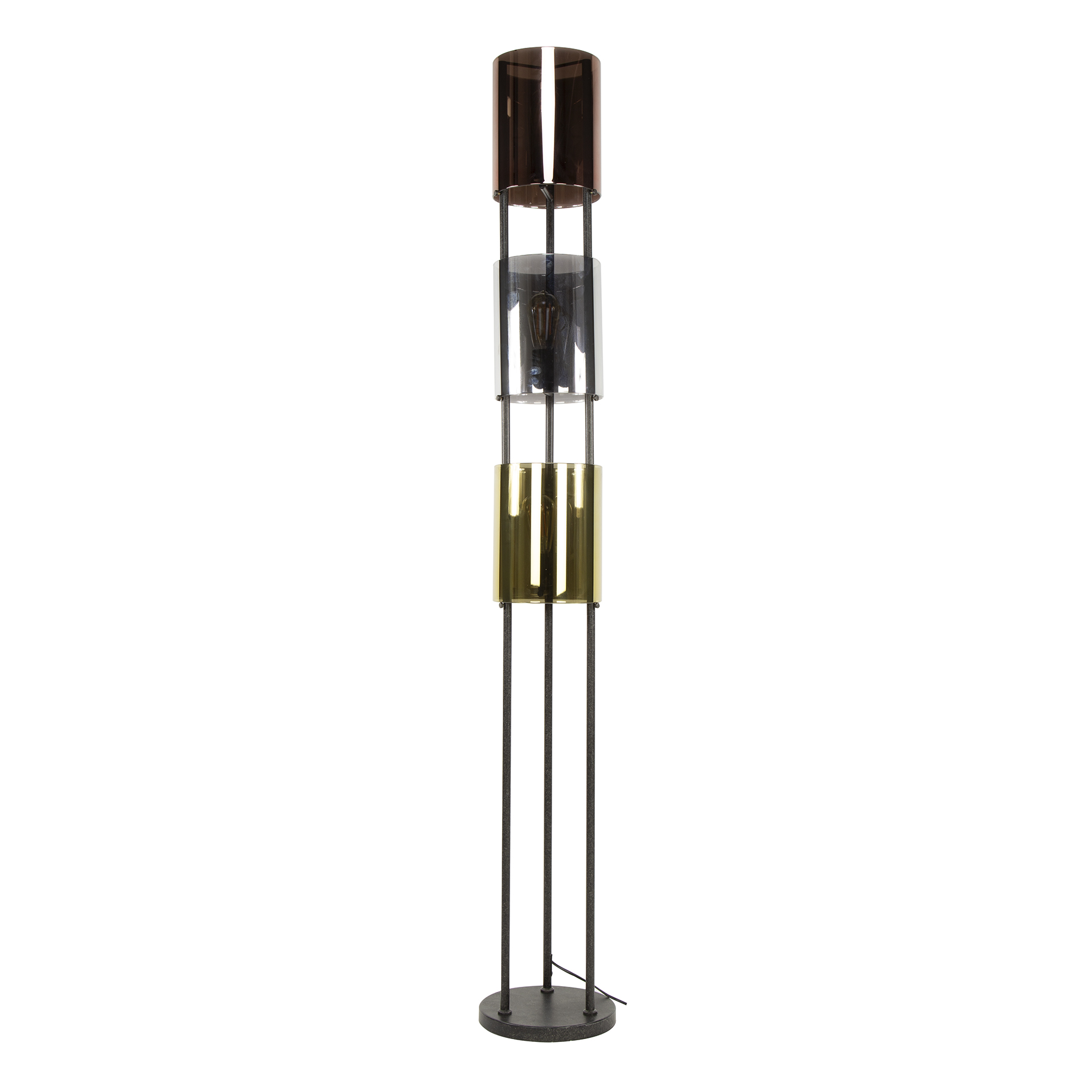 Floor lamp Lucente Tricolore 3-light / Artic black - Zijlstra