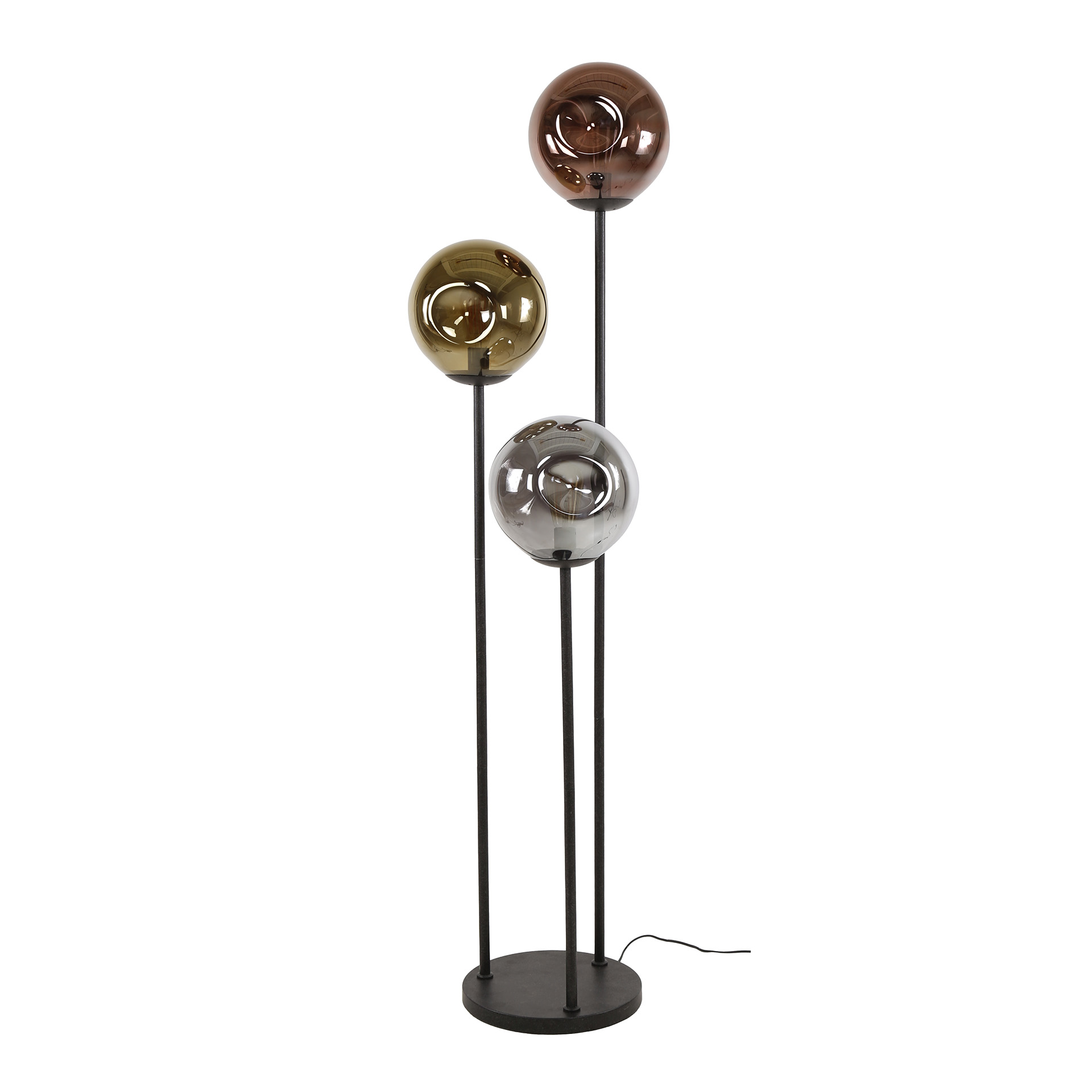 Floor Lamp Stellar tiered 3-light / Artic black - Zijlstra