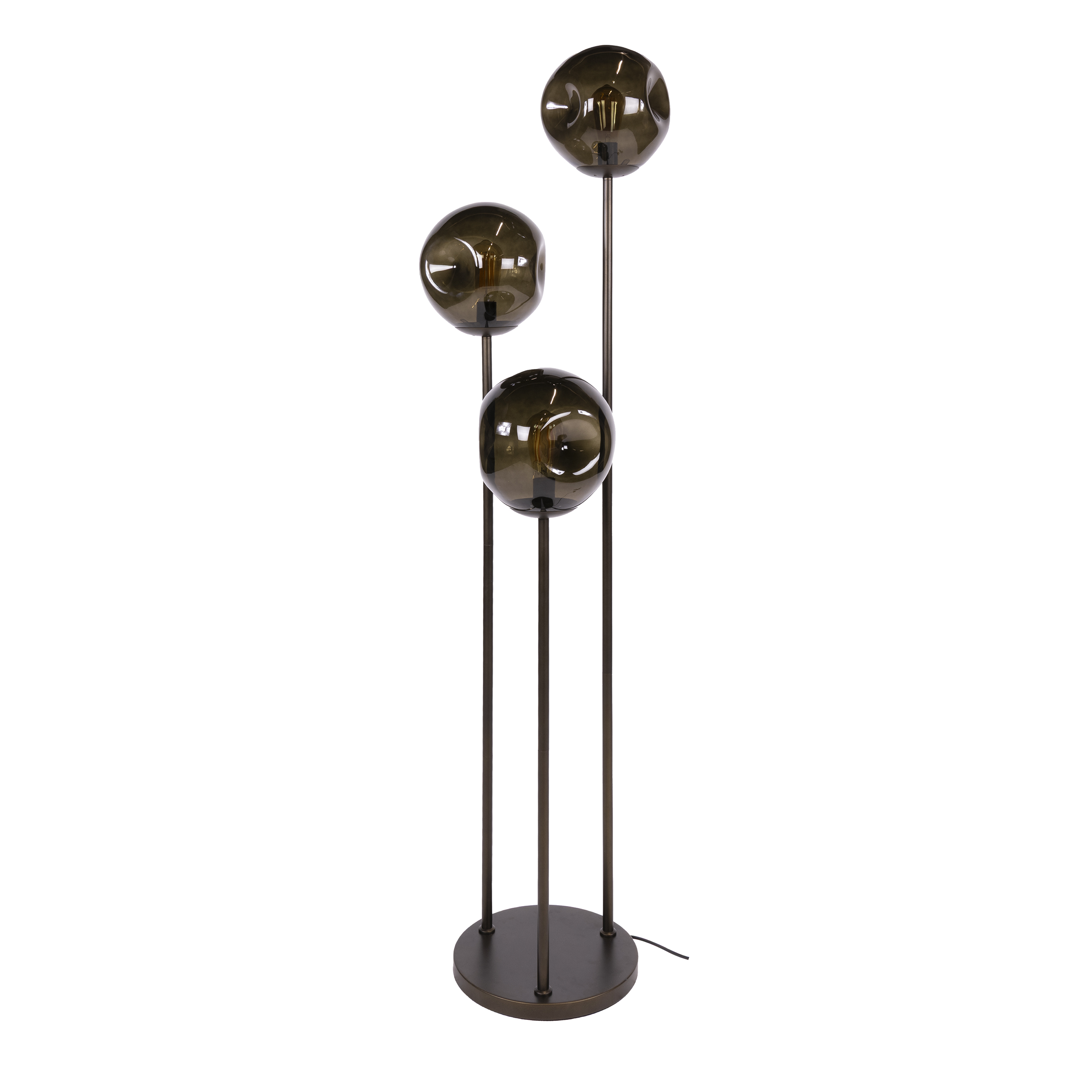 Floor Lamp Stellar tiered 3-light / Sienna brown - Zijlstra