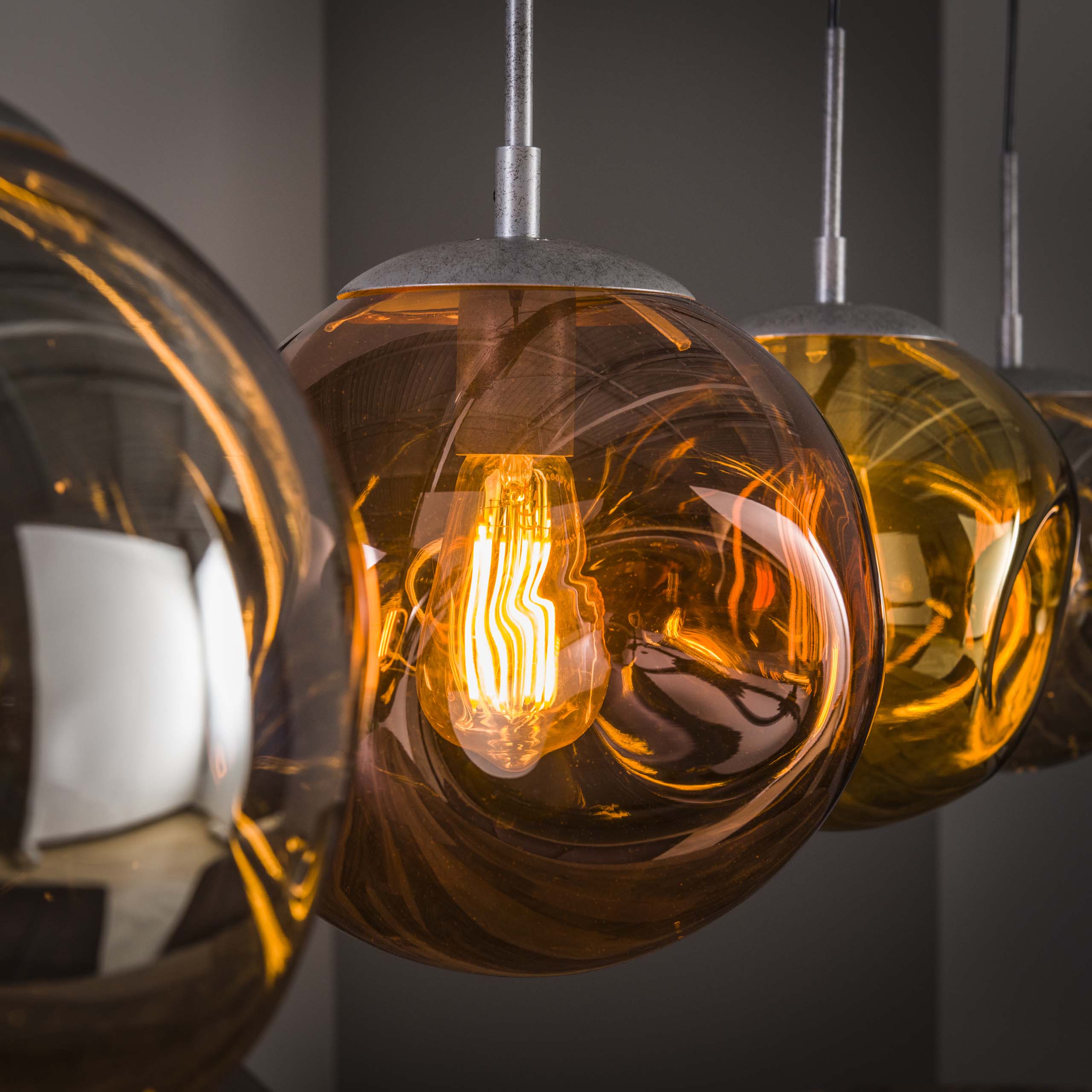 Hanglamp Stellar 4-lichts / Oud zilver - Zijlstra
