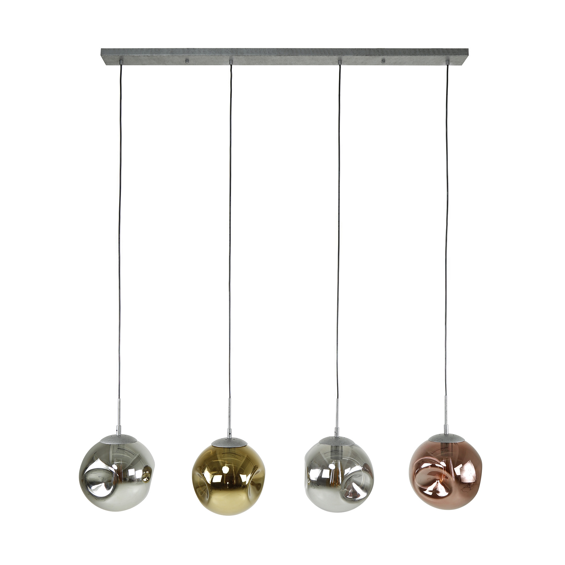 Hanglamp Stellar 4-lichts / Oud zilver - Zijlstra