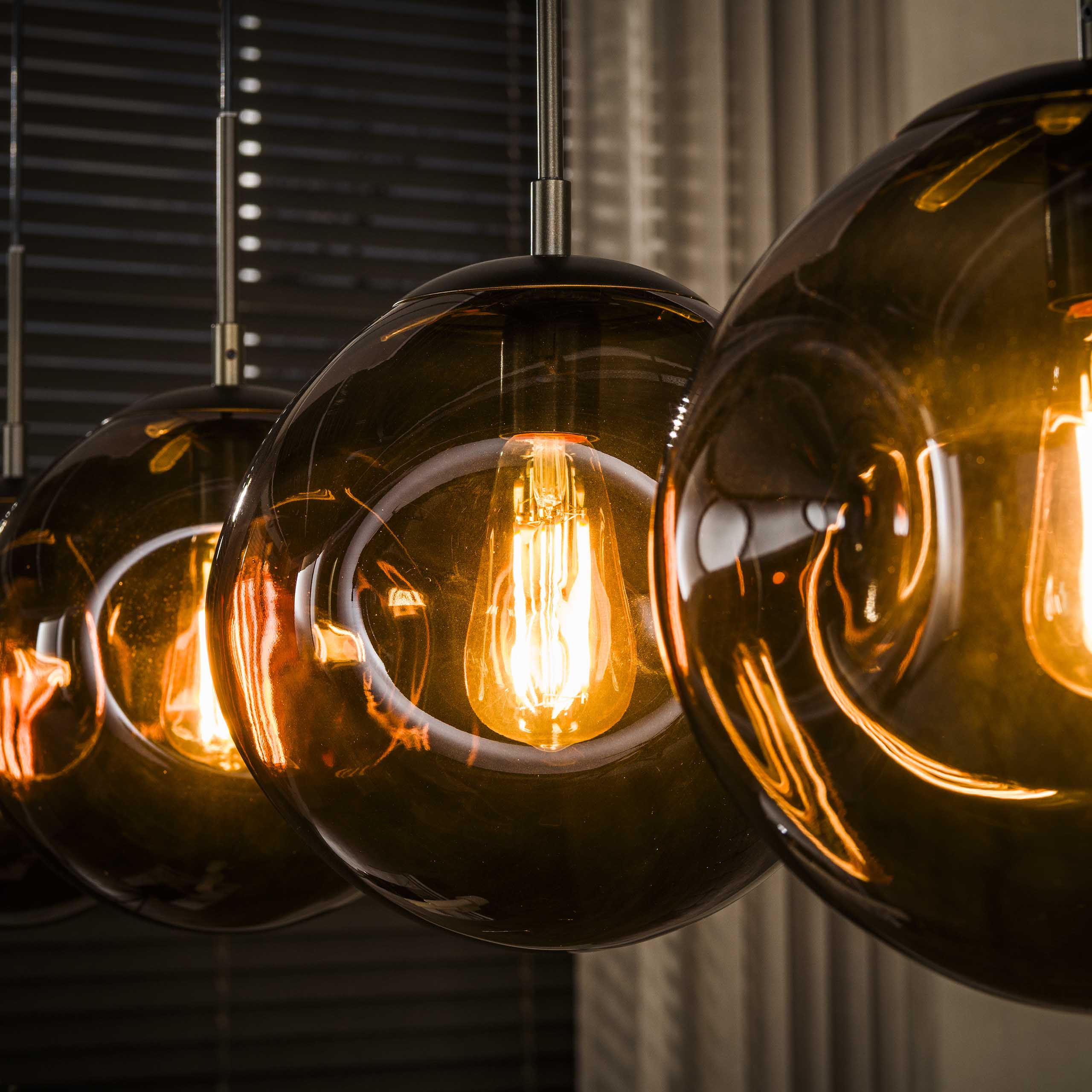 Hanglamp Stellar 4-lichts / Sienna bruin - Zijlstra