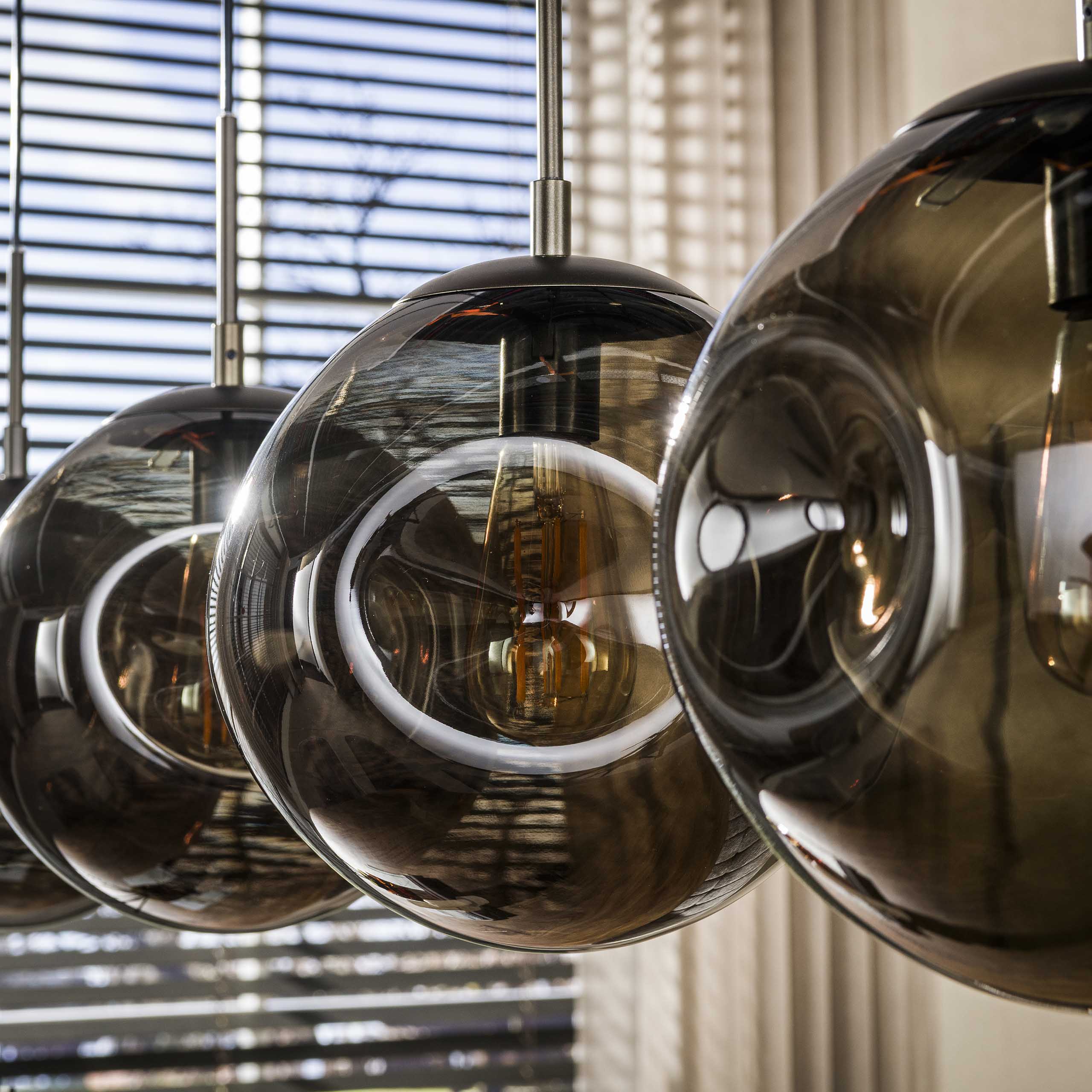 Pendelleuchte Stellar 4-flammig in Sienna Braun - Emmo Design