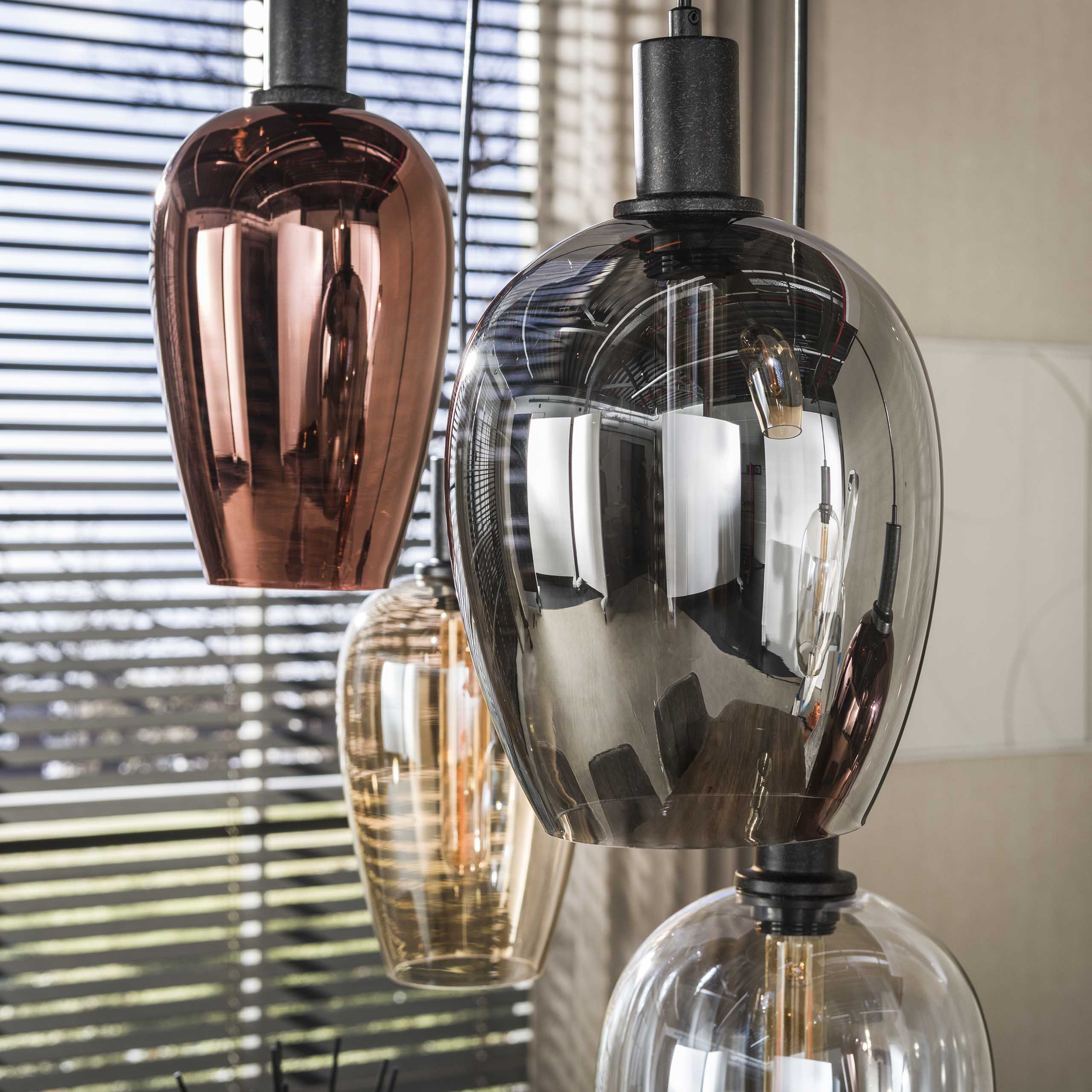 Hanglamp Amfora 7-lichts / Artic zwart - Zijlstra