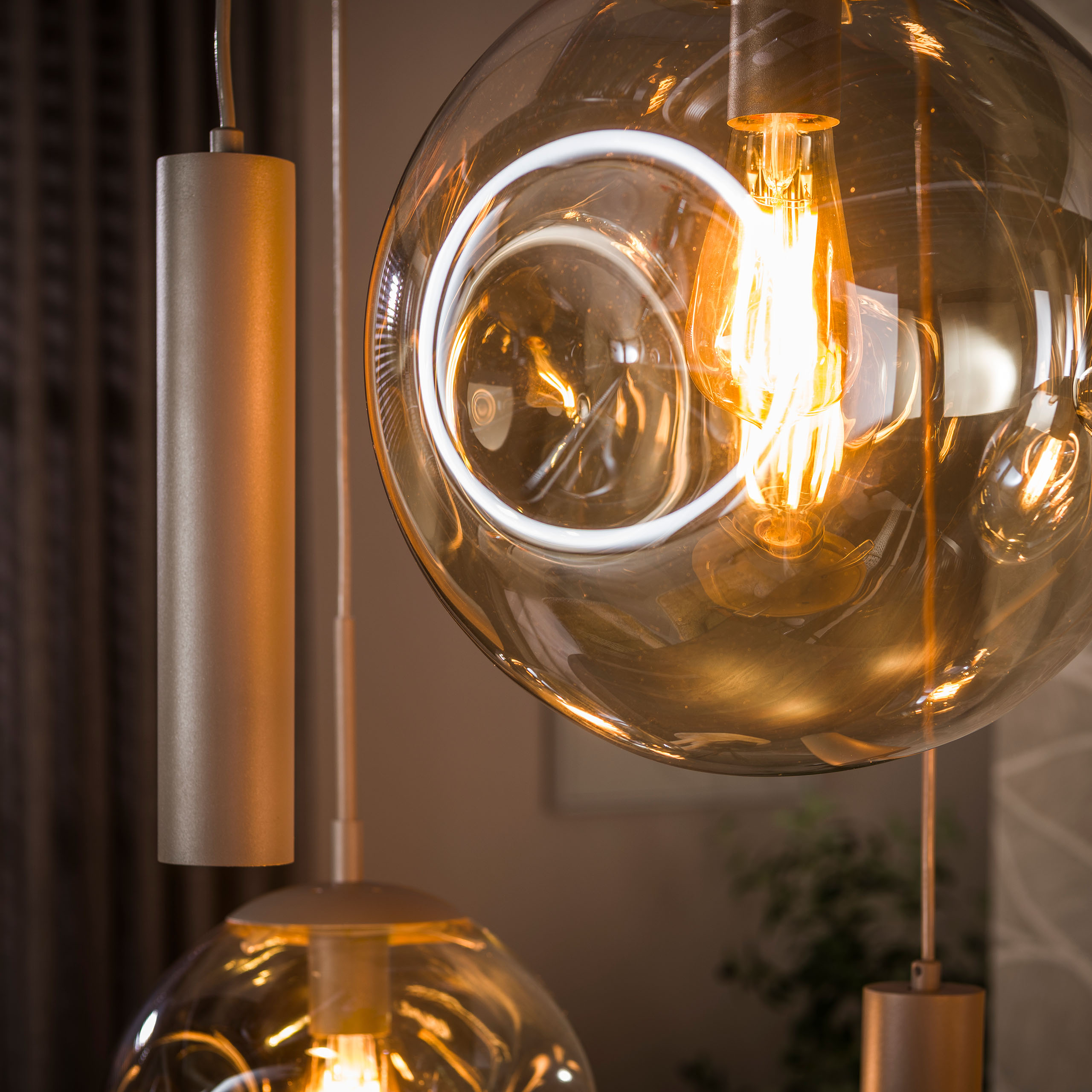Hängeleuchte Stellar pendel 5+4-flammig / Beige - Zijlstra