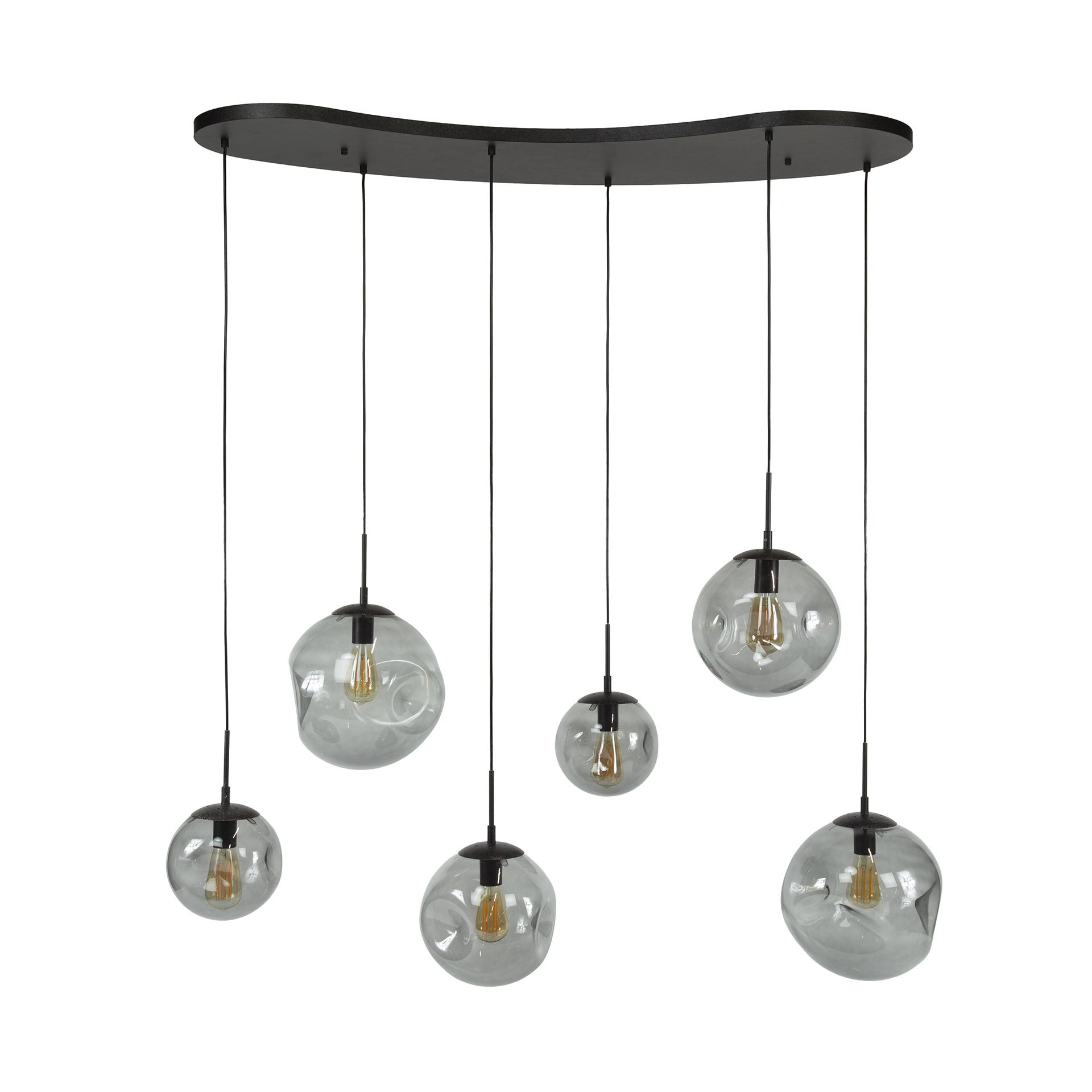 Pendelleuchte Stellar Black 6-flammig in Artic Schwarz - Emmo Design