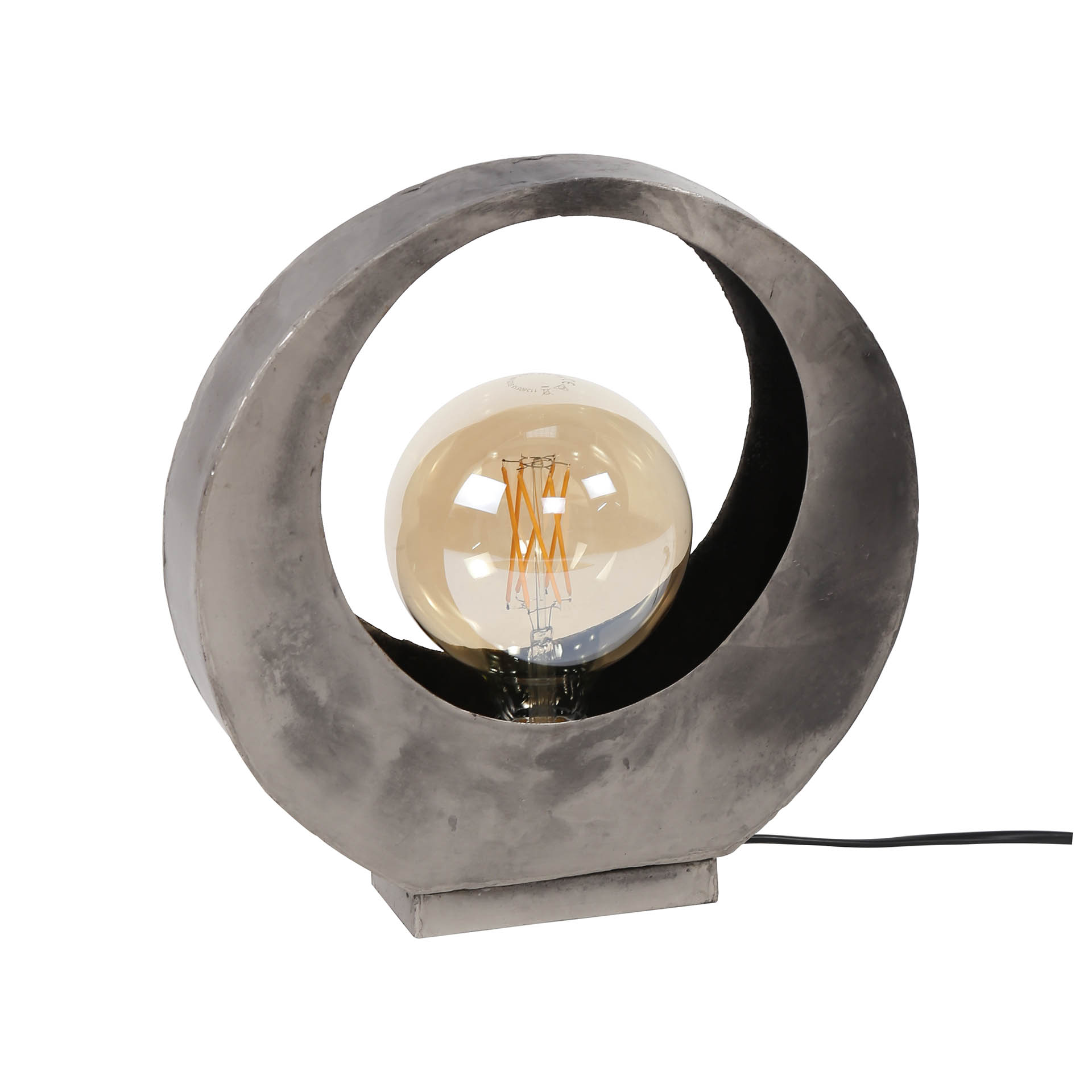 Tafellamp Full Moon 1-lichts / Oud zilver - Zijlstra