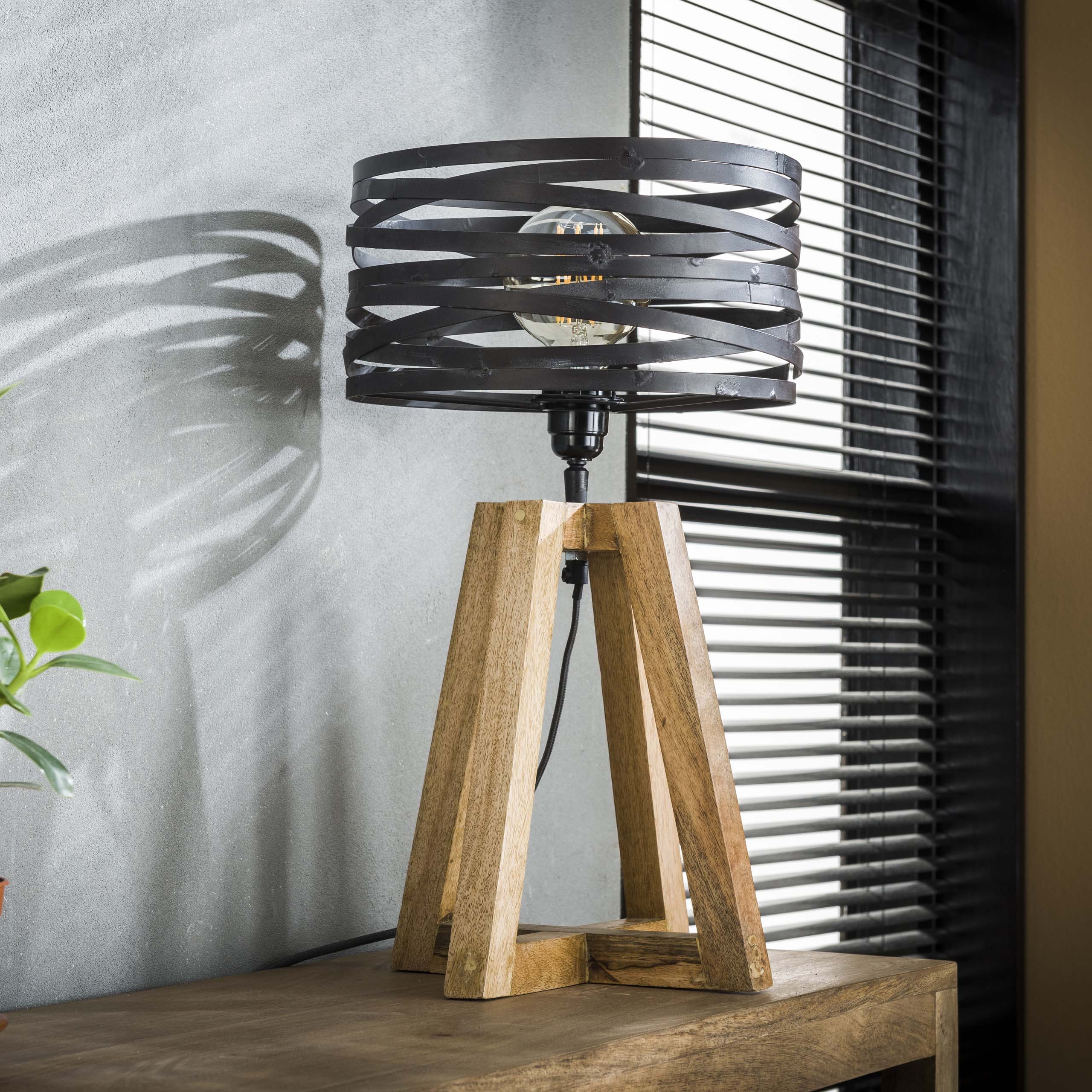 Tafellamp Twist 1-lichts / Slate grey - Zijlstra