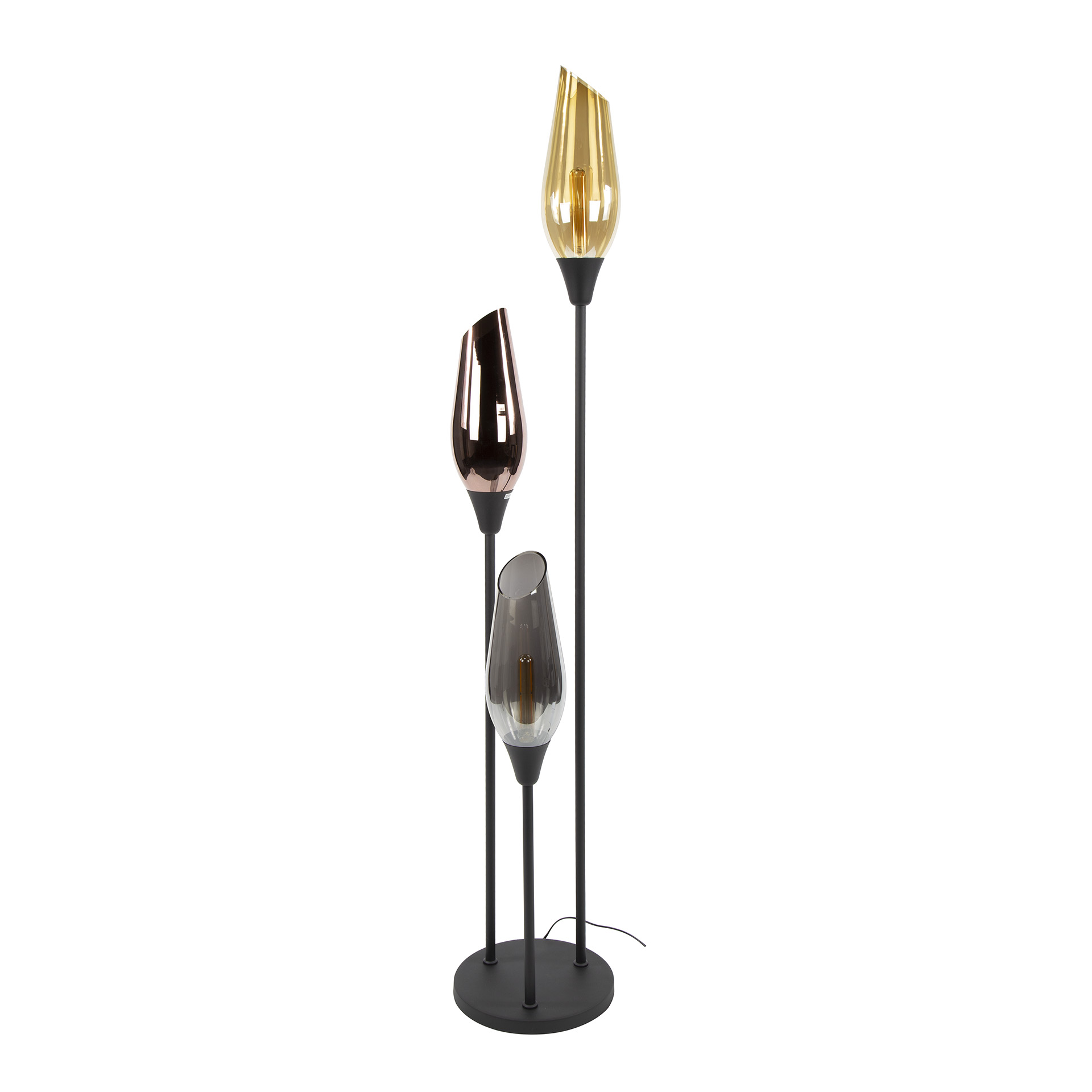 Floor lamp Cocoon 3-light / Black - Zijlstra