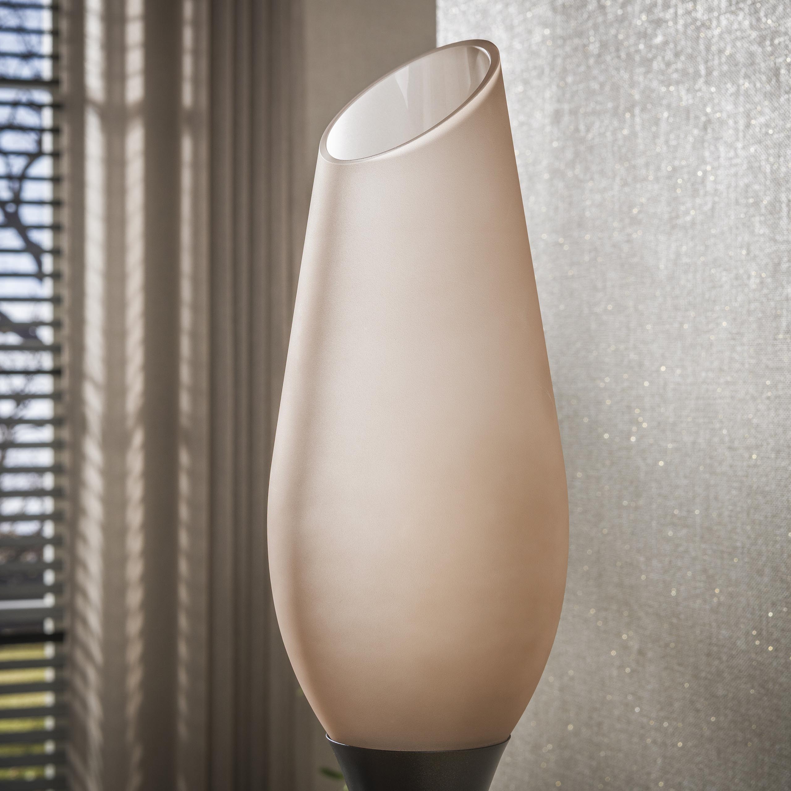 Vloerlamp Cocoon 3-lichts / Sienna bruin-frosted - Zijlstra
