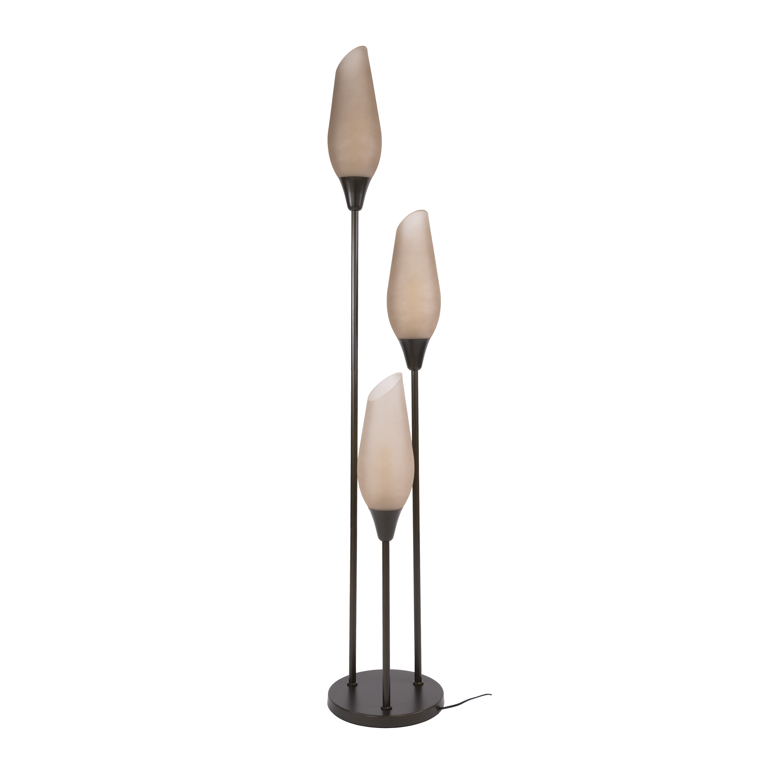 Stehleuchte Cocoon 3-flammig in Sienna Braun satiniert (Sienna Braun-frosted) - Emmo Design
