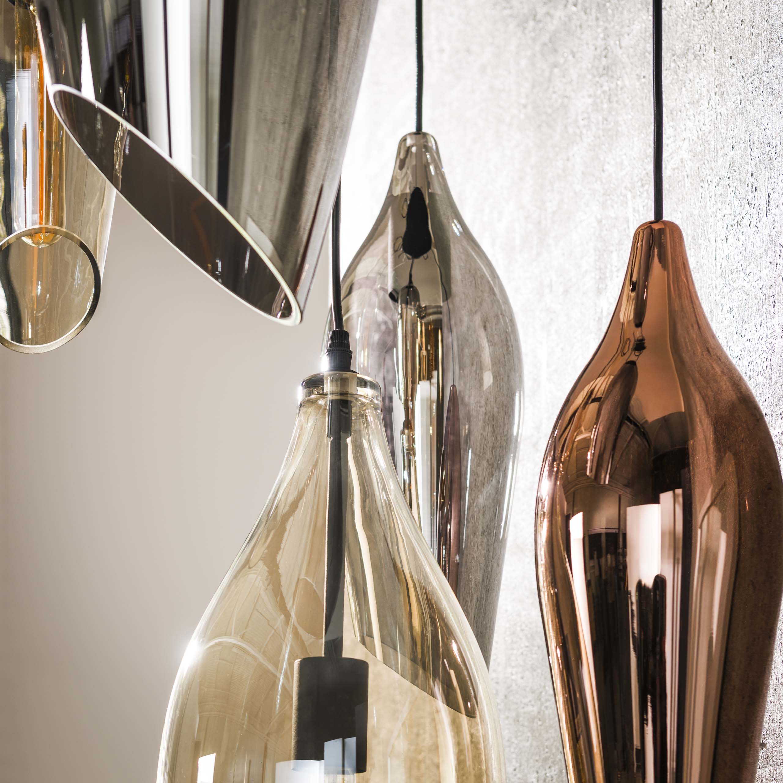 Pendelleuchte Cocoon getrapt 5-flammig in Schwarz - Emmo Design