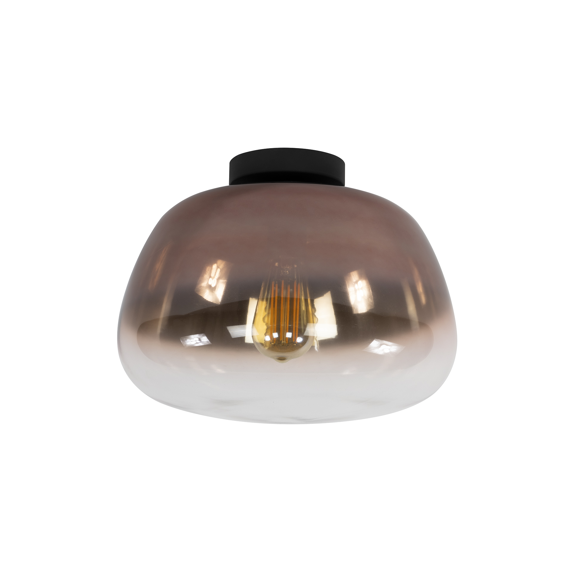 Deckenleuchte Pulse Shaded 1-flammig in Kupferglas (Koper Glas) - Emmo Design