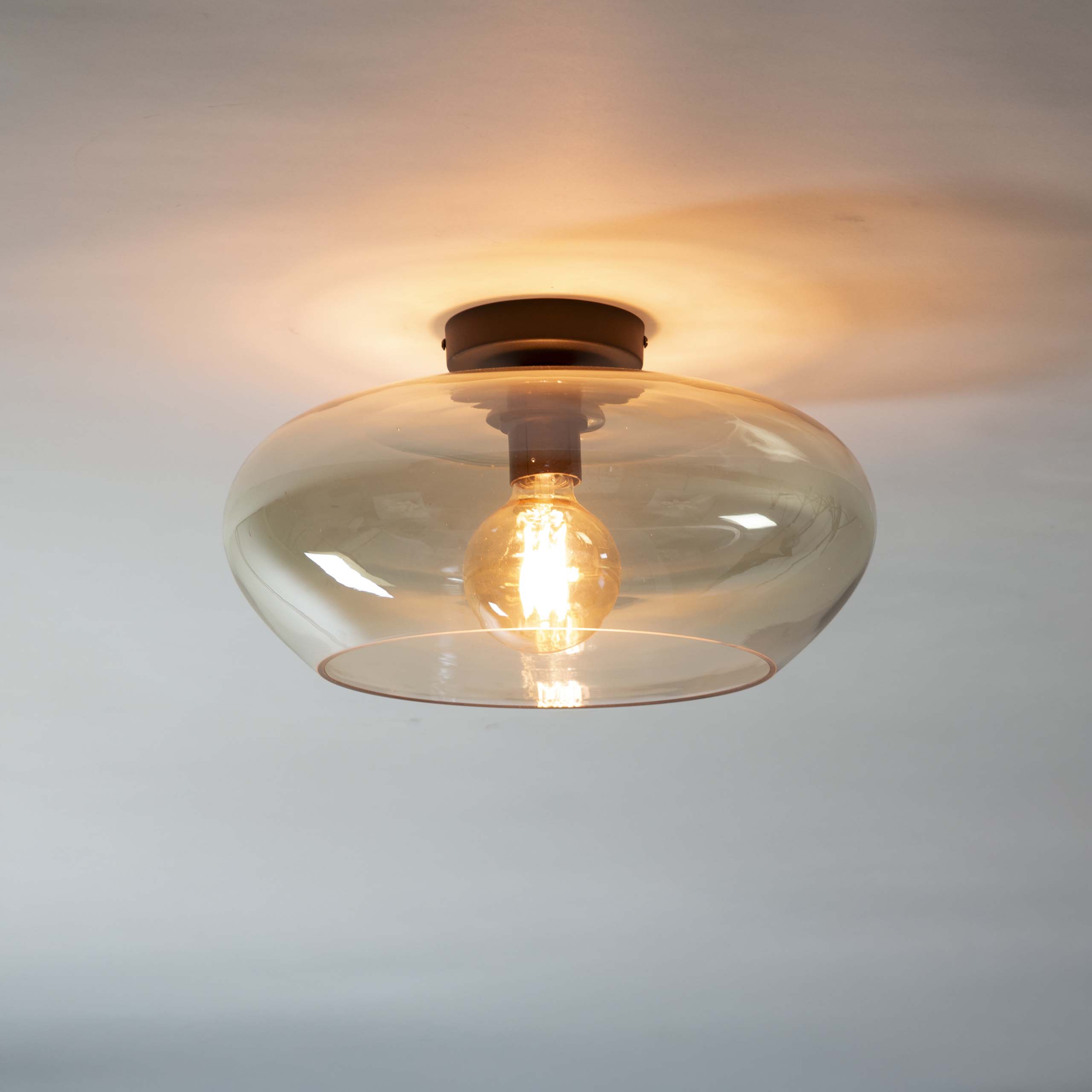Deckenleuchte Elevate 1-flammig / Amber Glas - Zijlstra