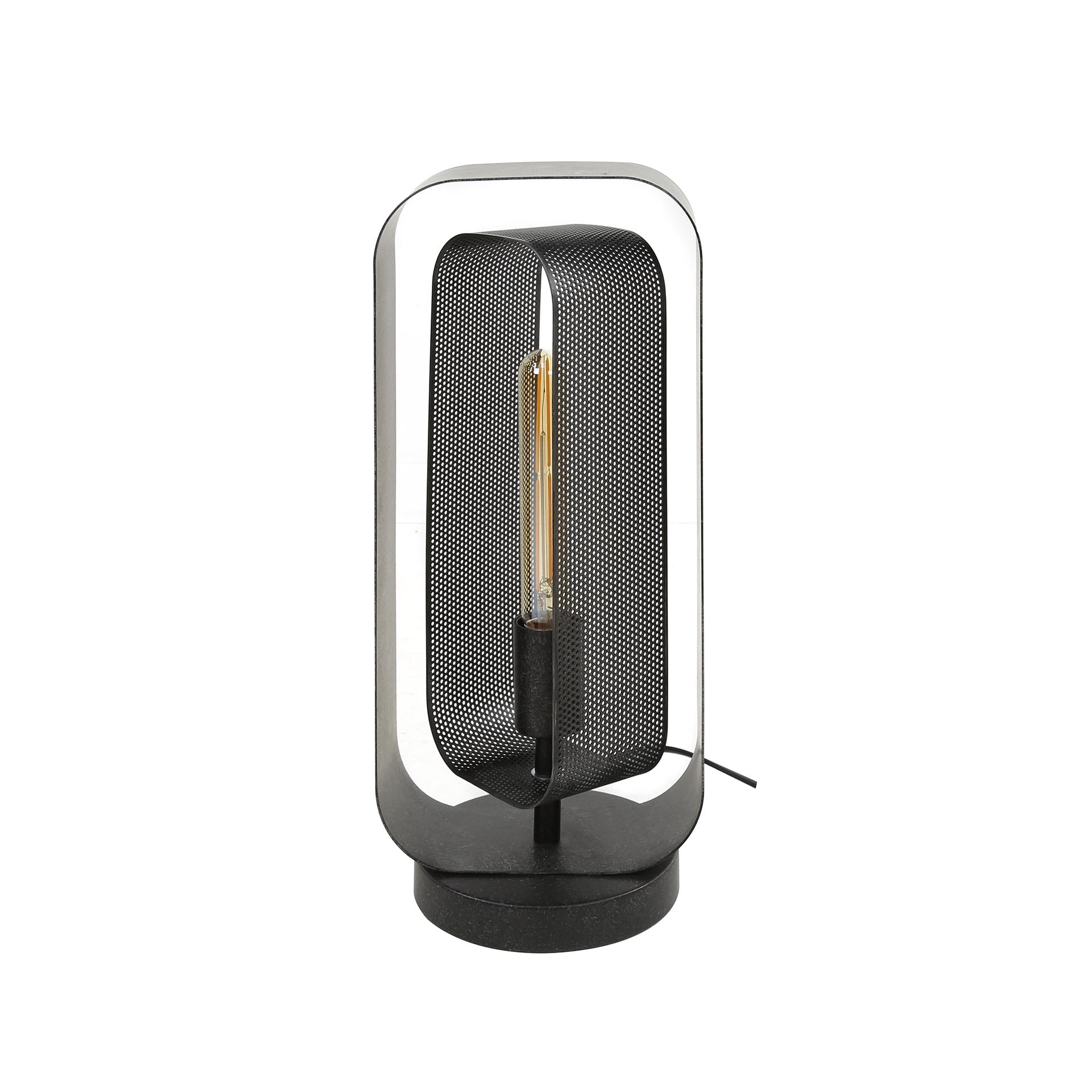 Tischleuchte Mesh Rotate 1-flammig in Artic Schwarz - Emmo Design