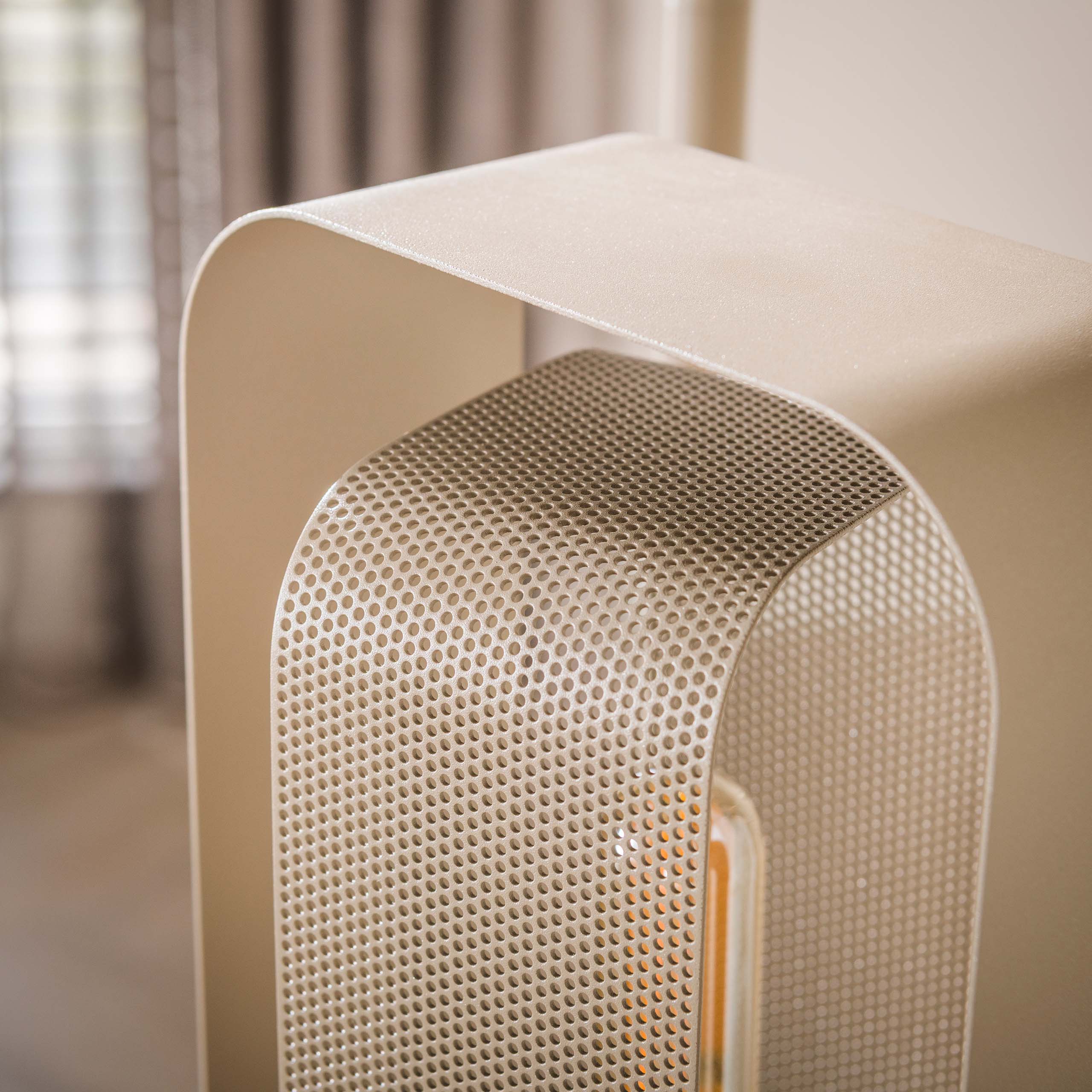 Vloerlamp Mesh Rotate getrapt 3-lichts / Beige - Zijlstra