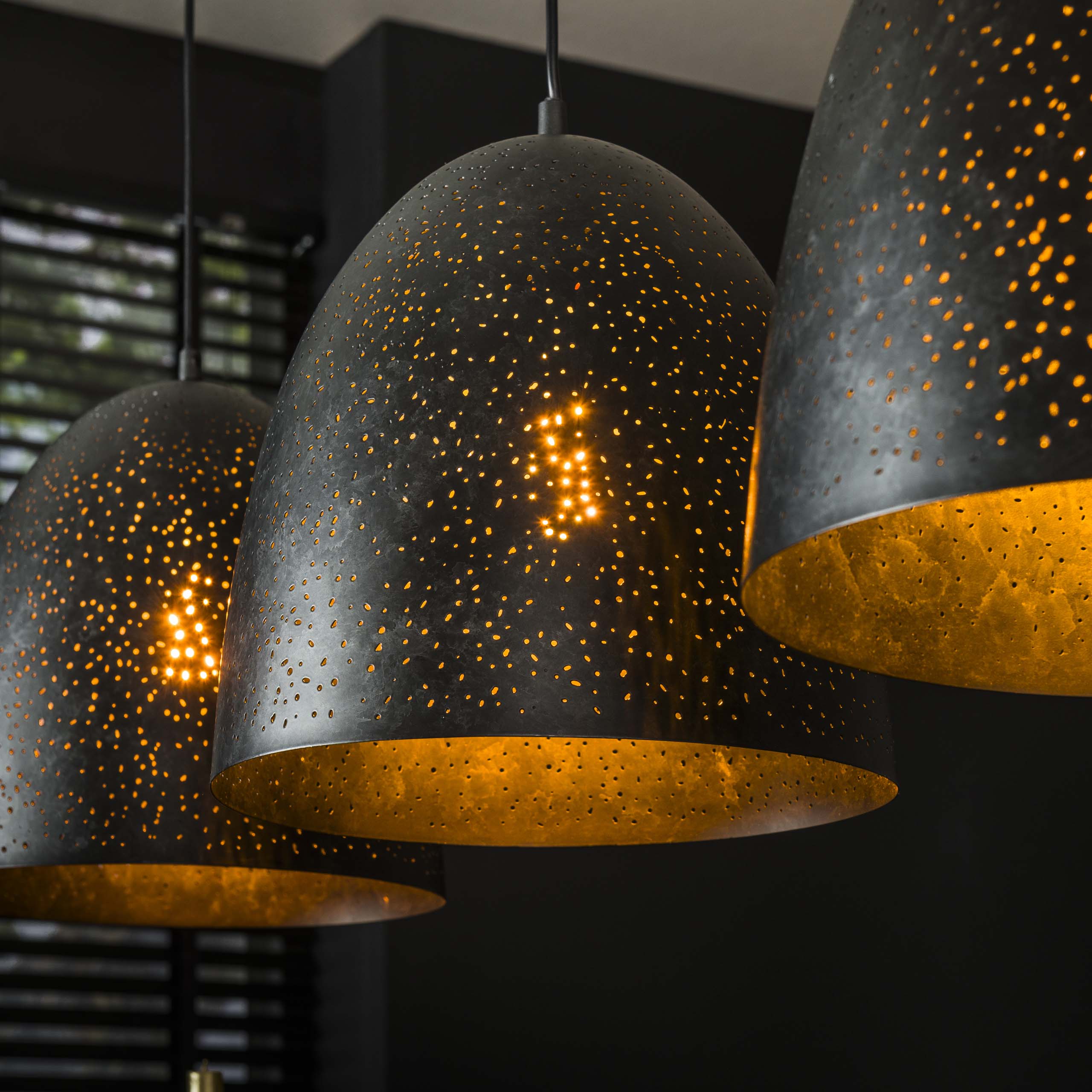 Hanglamp Kosmos 3-lichts / Charcoal - Zijlstra