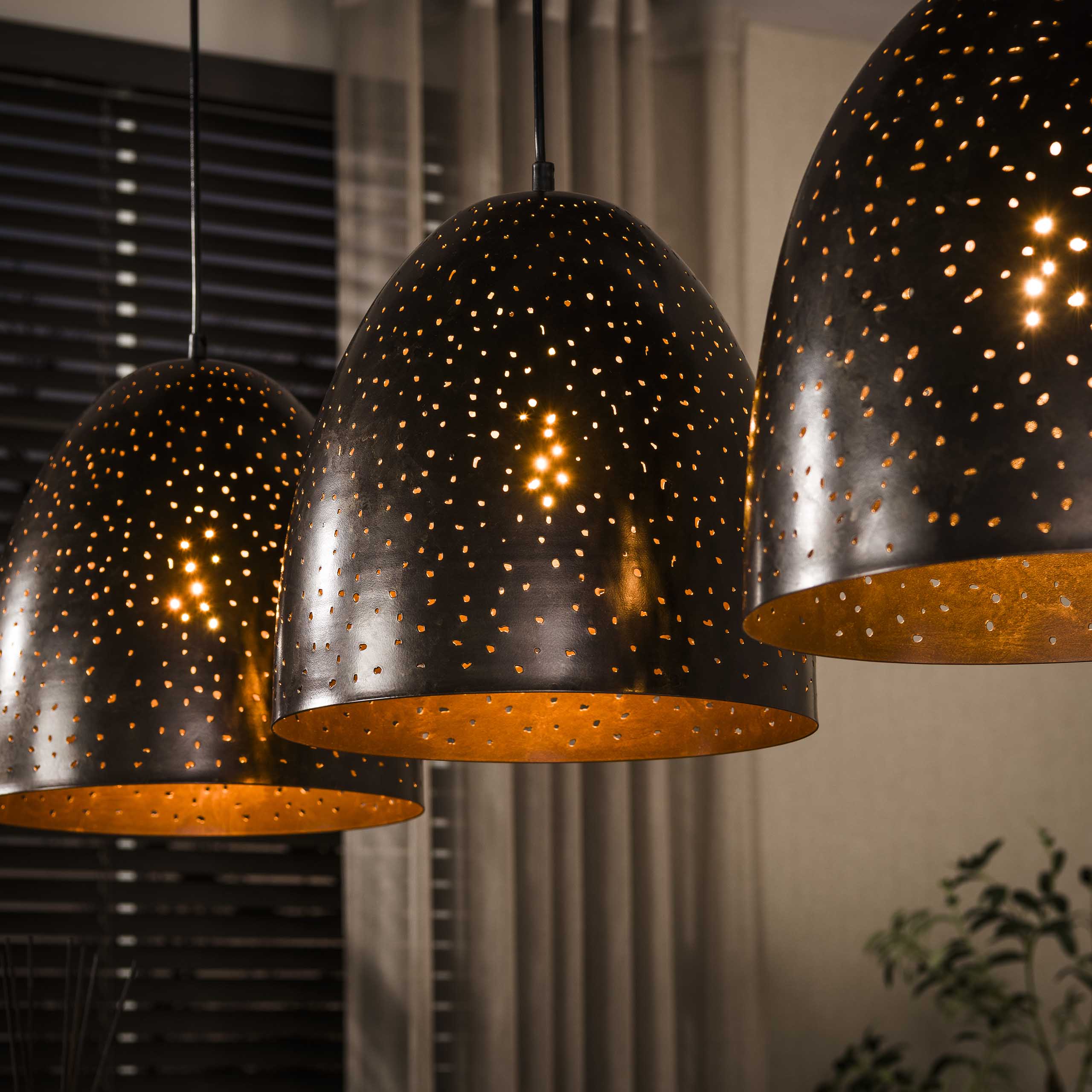 Pendelleuchte Kosmos 3-flammig in Urban Braun - Emmo Design